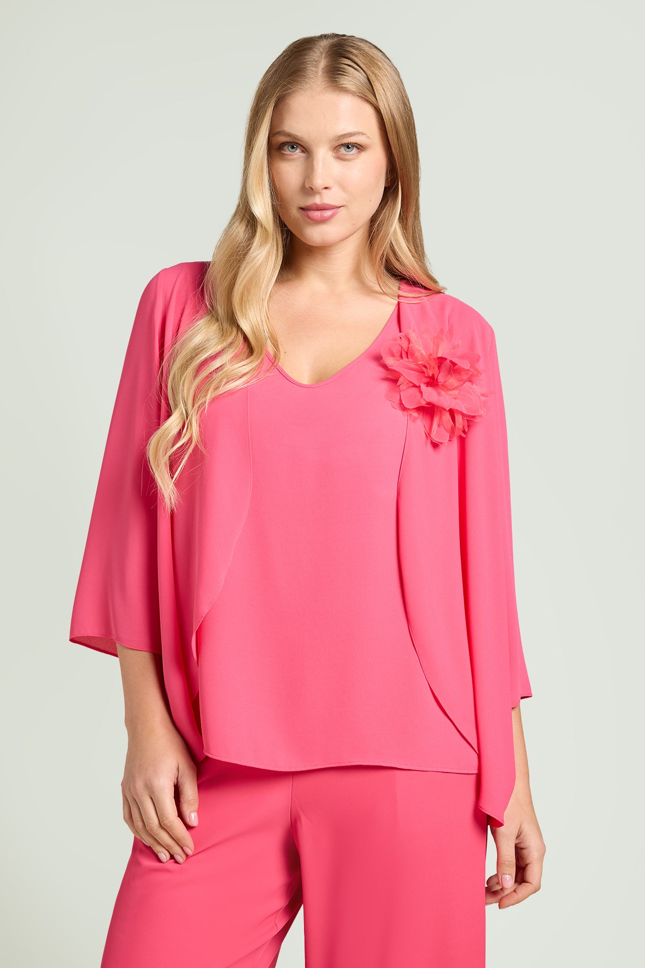 T-SHIRT | TOP E COPRISPALLE IN DOPPIA GEORGETTE | LUISA VIOLA – Luisa Viola