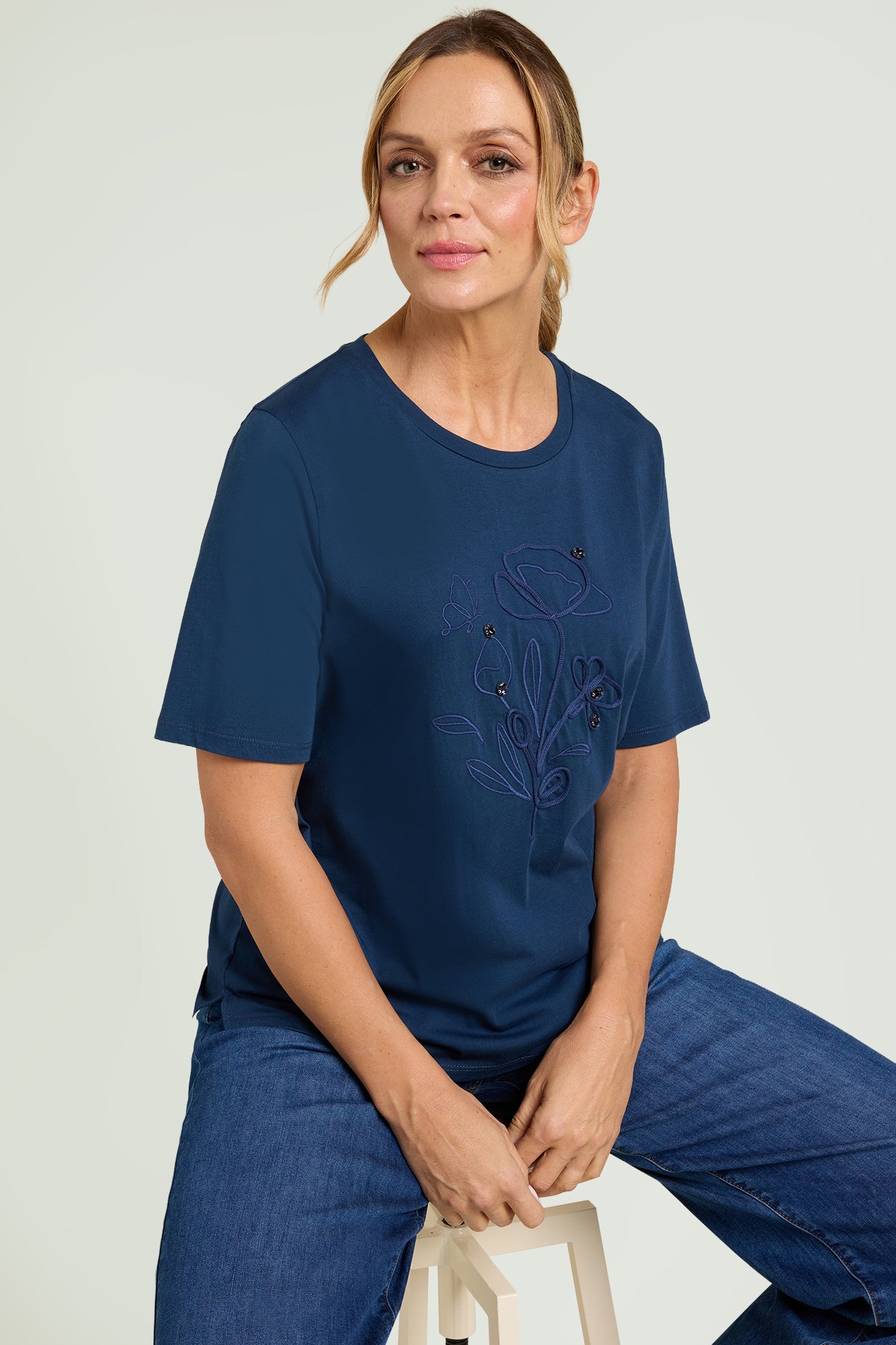 T-SHIRT | T-SHIRT RICAMATA | LUISA VIOLA – Luisa Viola