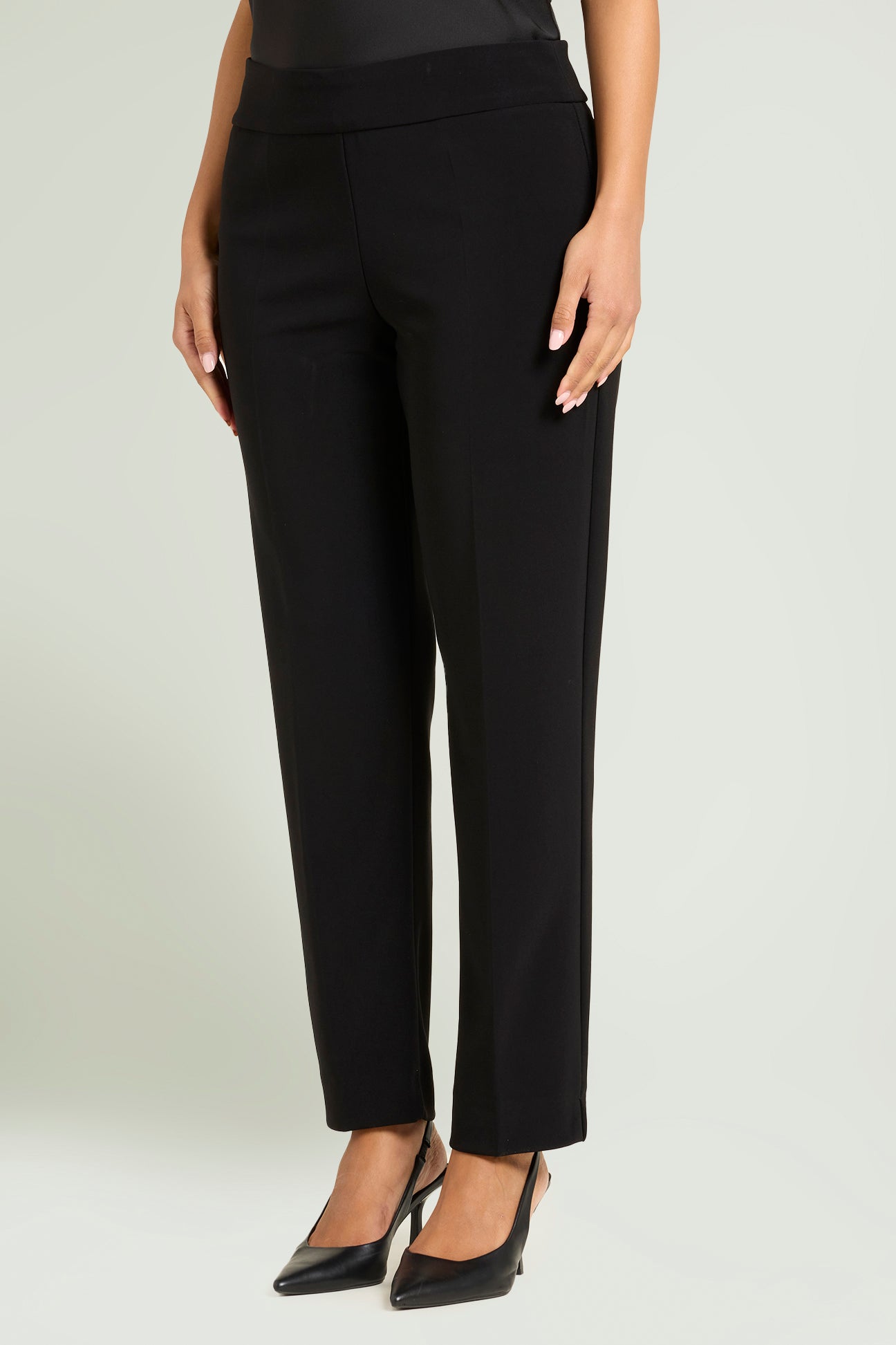 PANTALONI PULL-ON SKINNY IN COMPATTO STRETCH