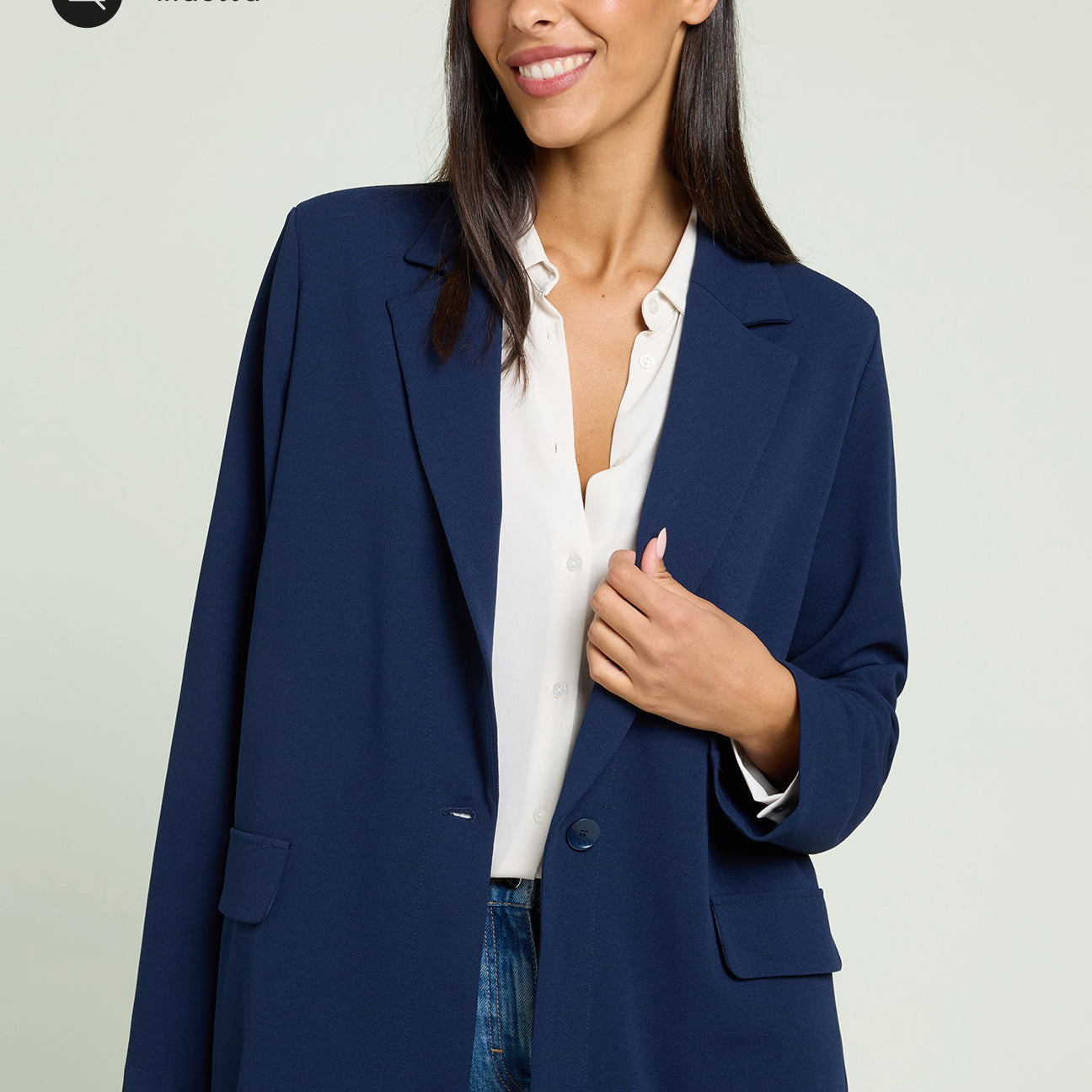 GIACCA INFORMALE IN SCUBA TWILL