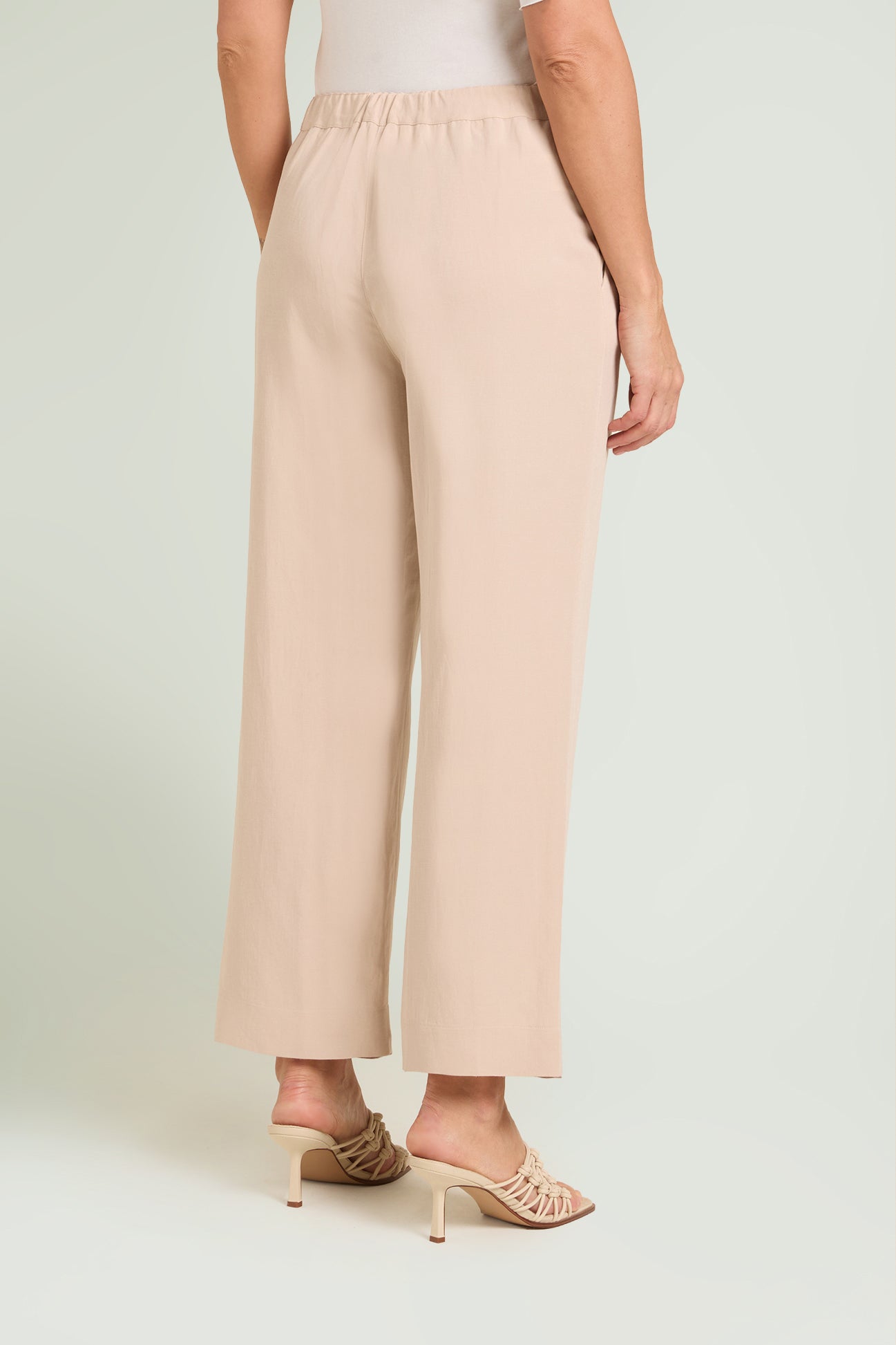 PANTALONI IN LINO-VISCOSA