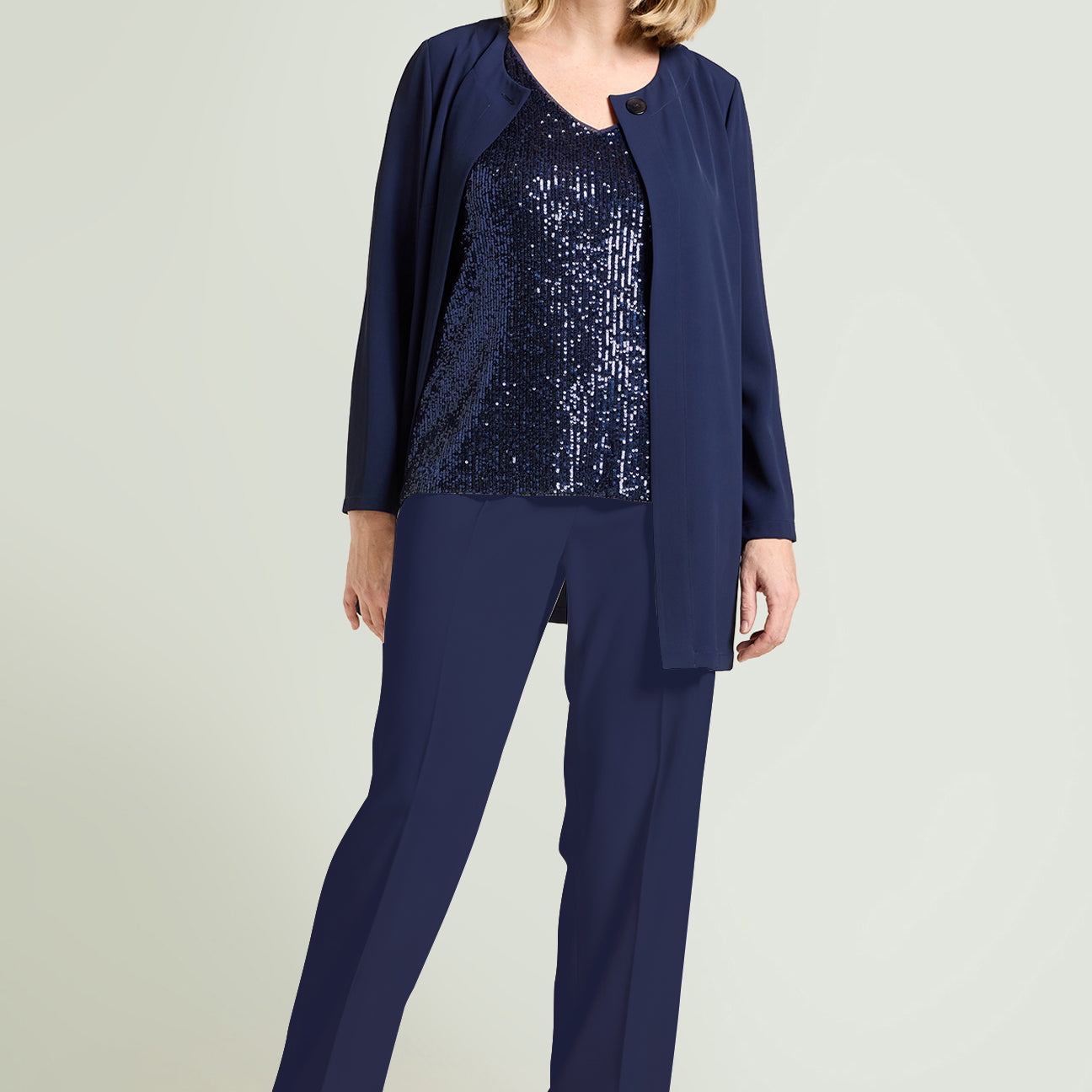 PANTALONI AMPI IN CADY
