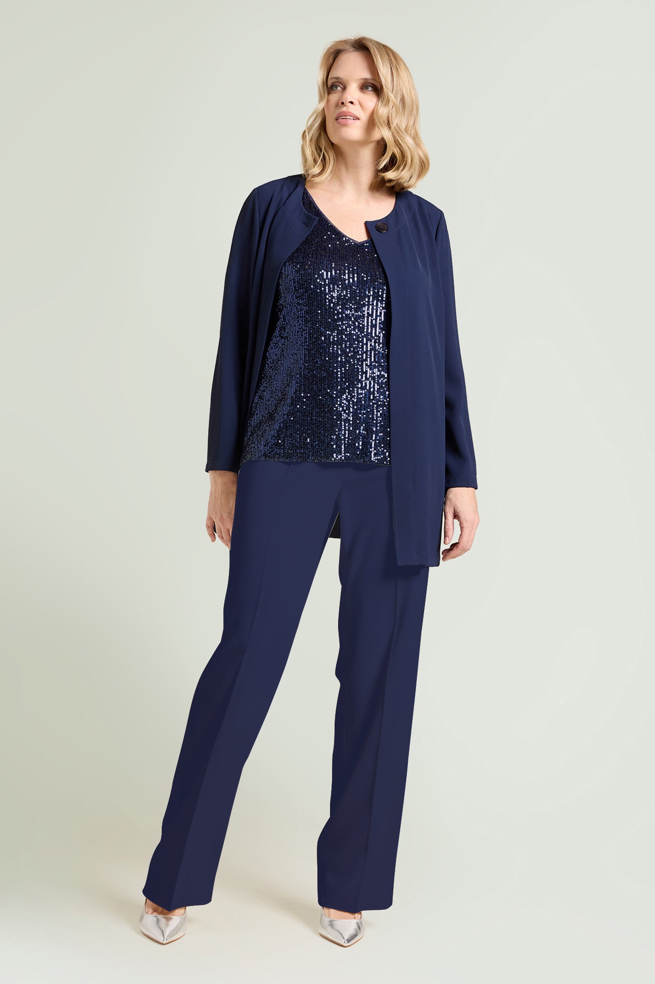 PANTALONI AMPI IN CADY