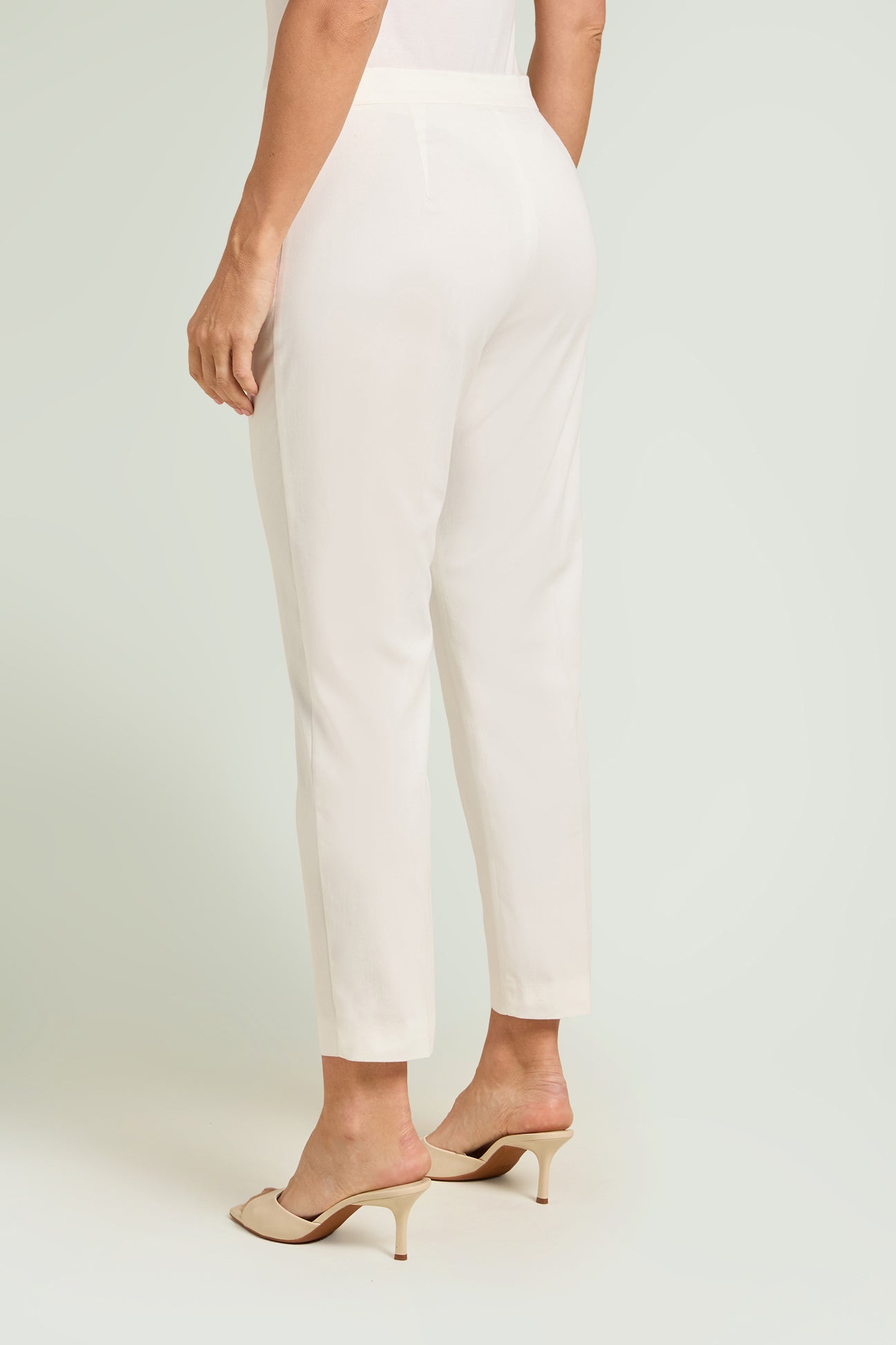 PANTALONI A SIGARETTA IN RASATELLO