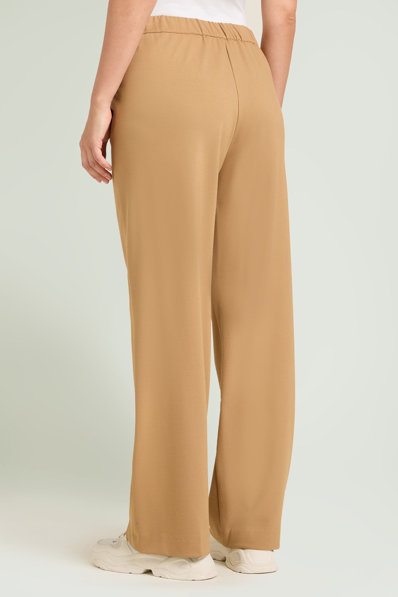 PANTALONI PULL-ON WIDE LEG IN PUNTO MILANO