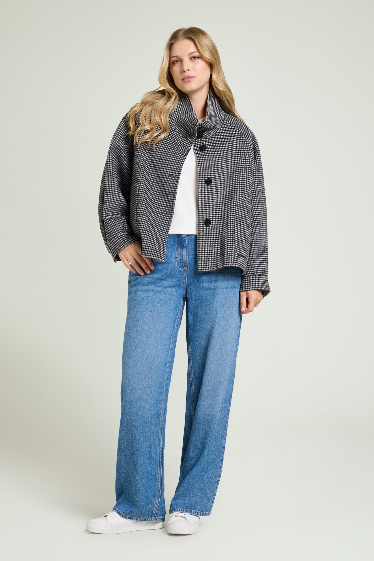 GIACCA DOUBLE PIED-DE-POULE