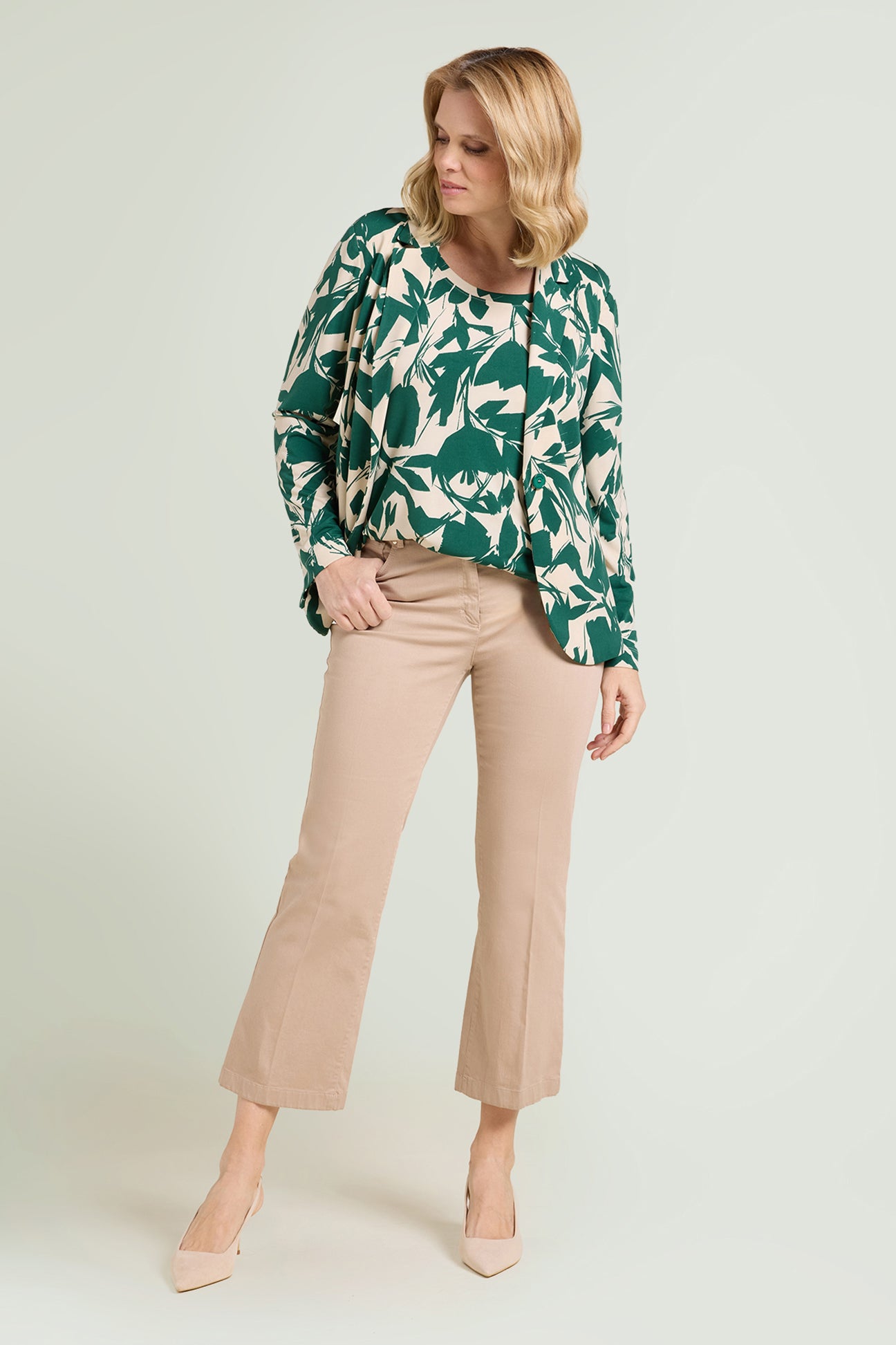 GIACCA IN JERSEY STAMPATO