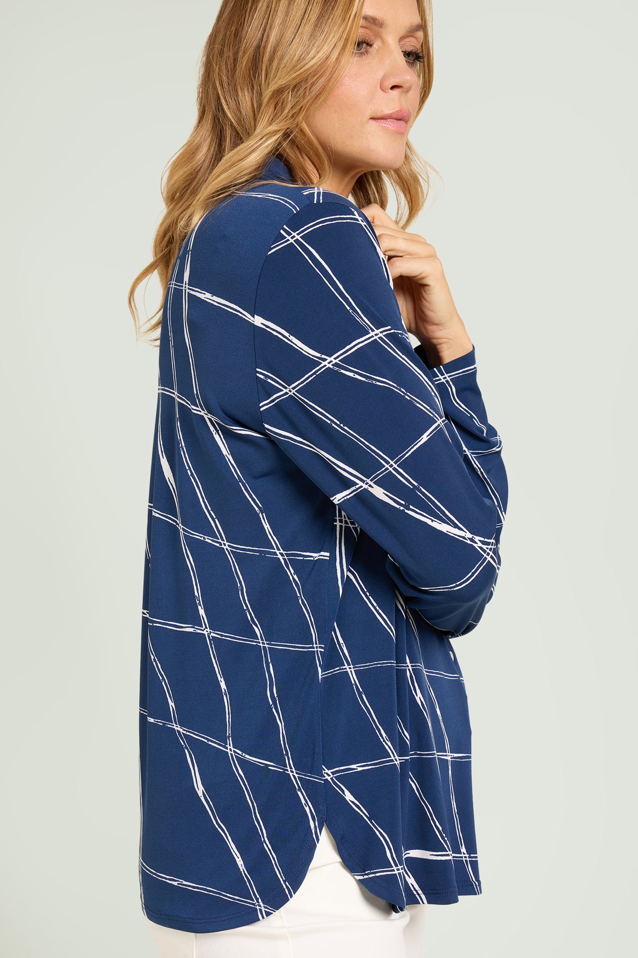CAMICIA IN JERSEY STAMPATO
