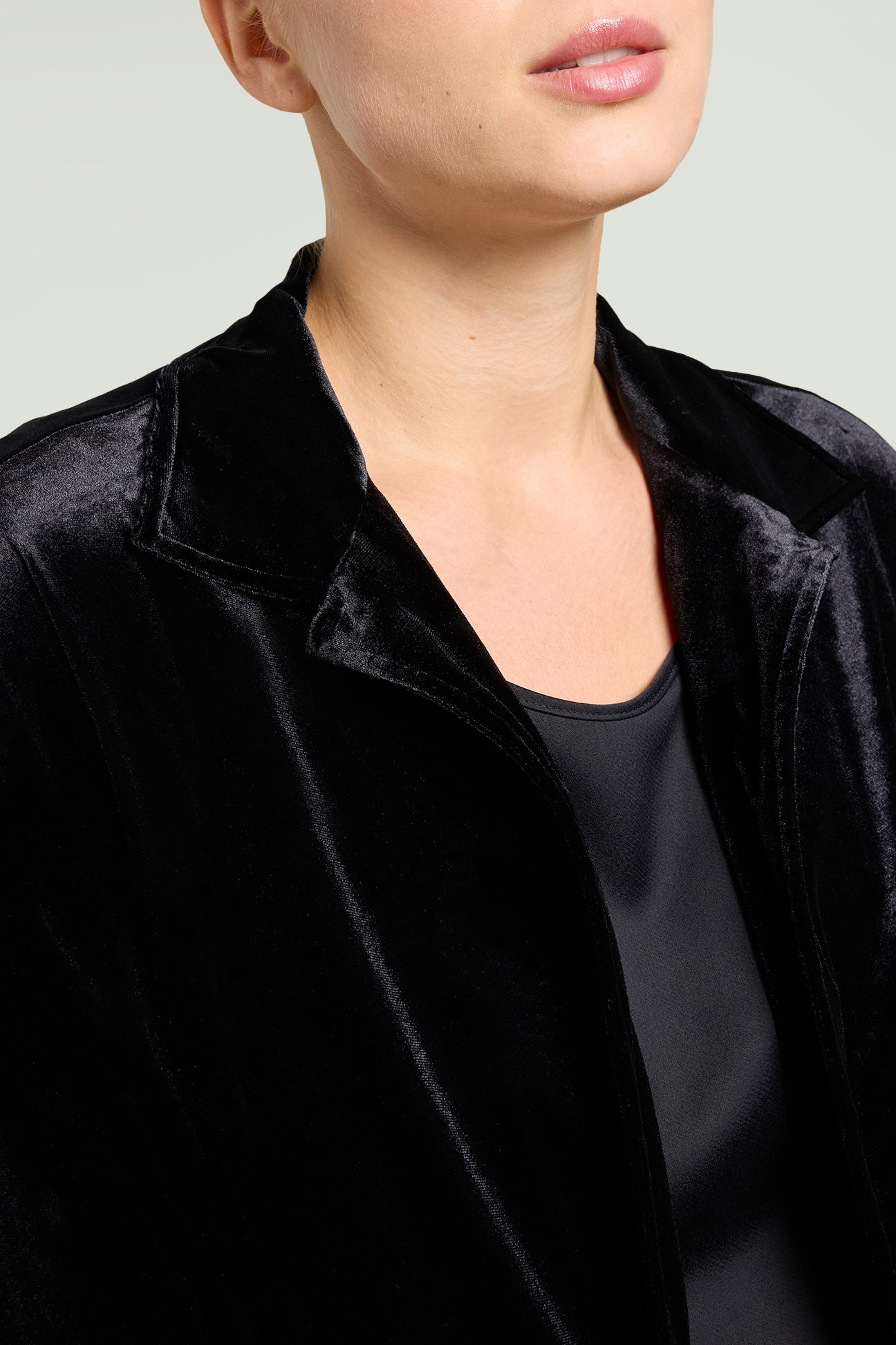 GIACCA-CAMICIA IN VELLUTO STRETCH