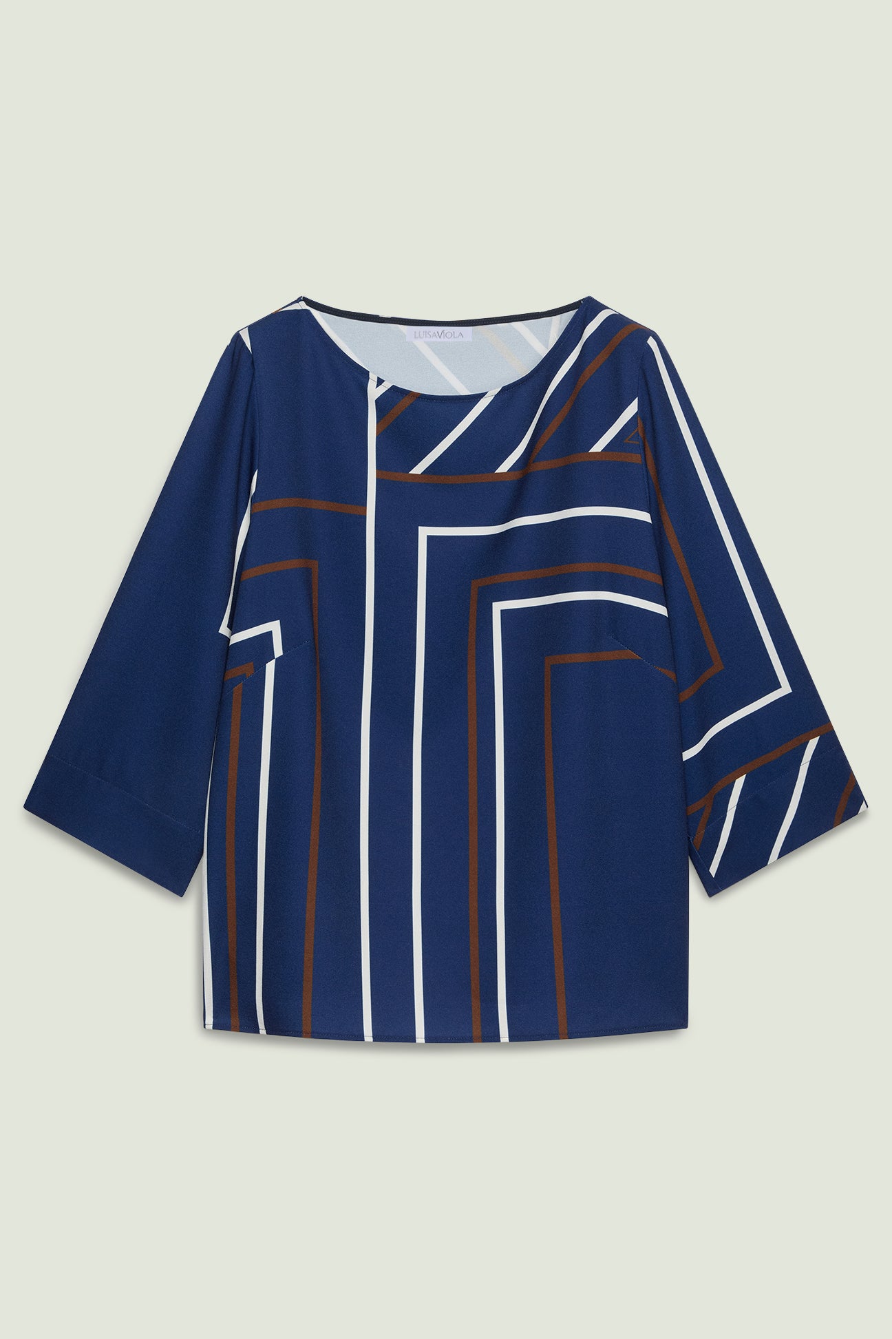 BLUSA IN SABLE' STAMPATO