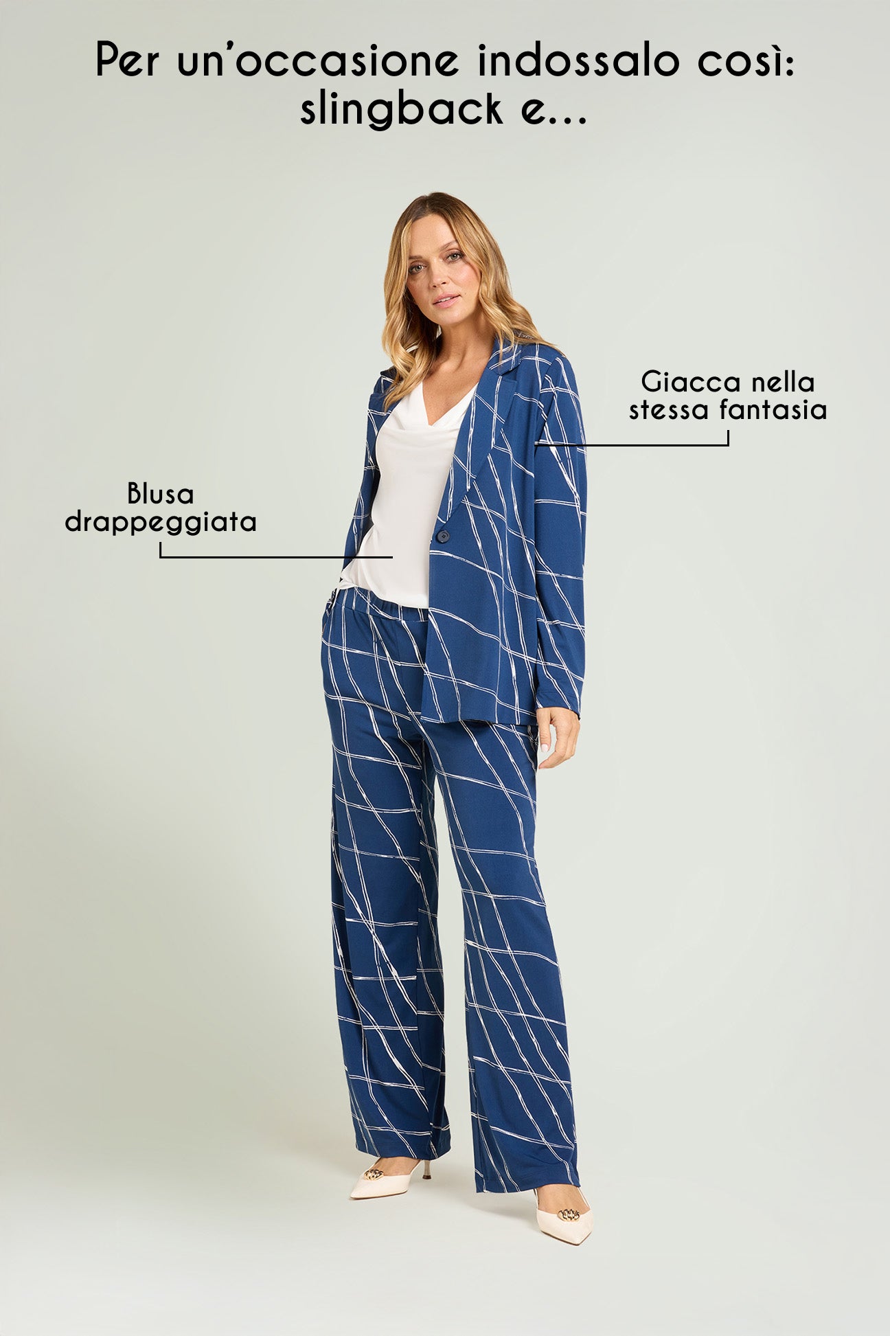PANTALONI PULL-ON IN JERSEY STAMPATO