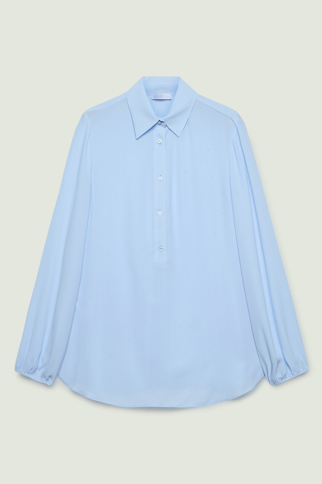 CAMICIA POLO IN DOPPIA GEORGETTE