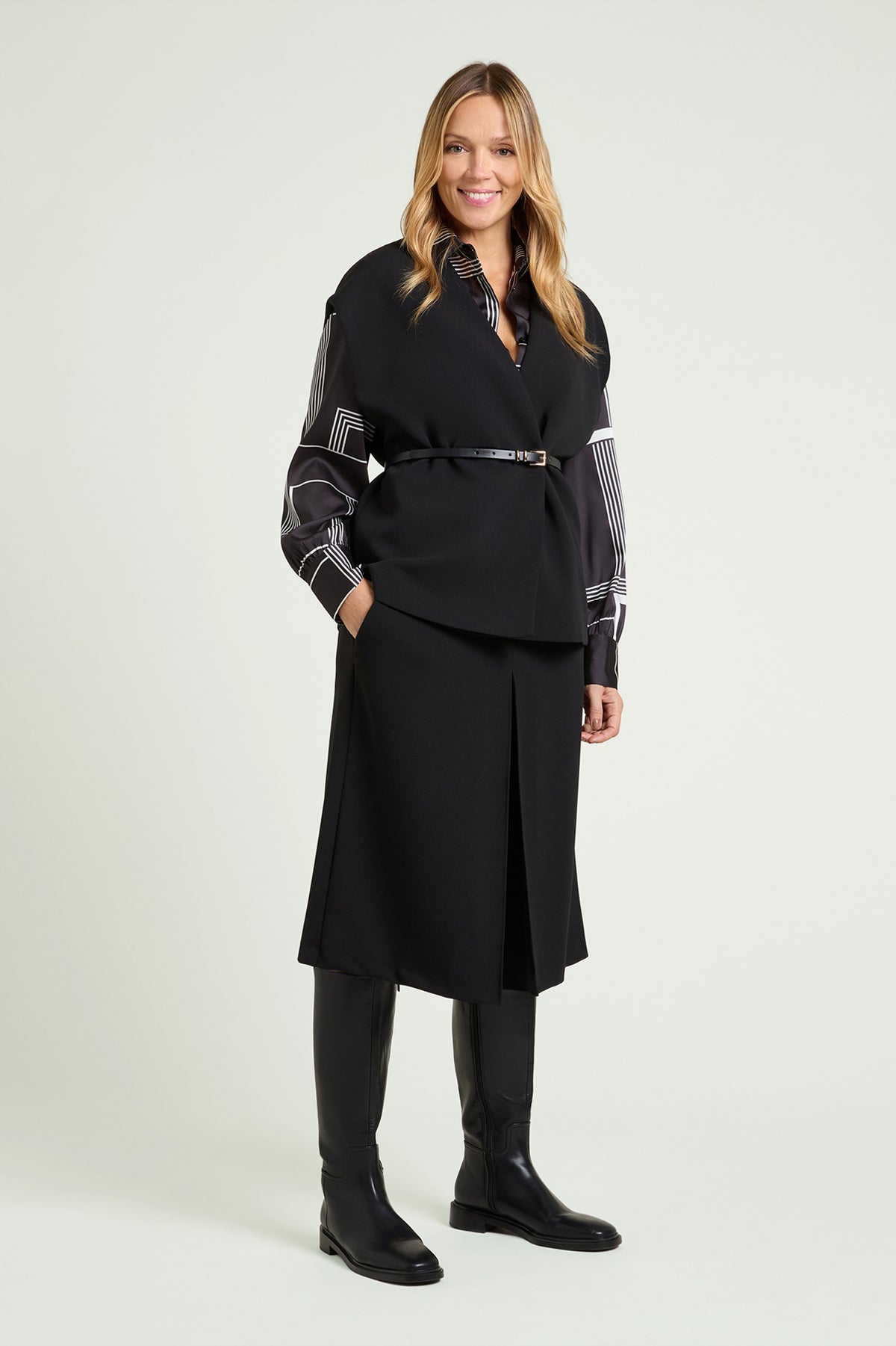 GILET IN CREPE