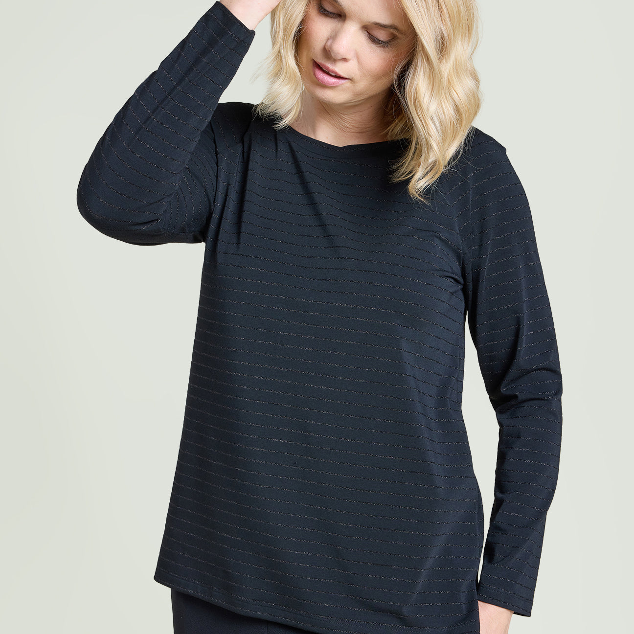 T-SHIRT A RIGHE LUREX