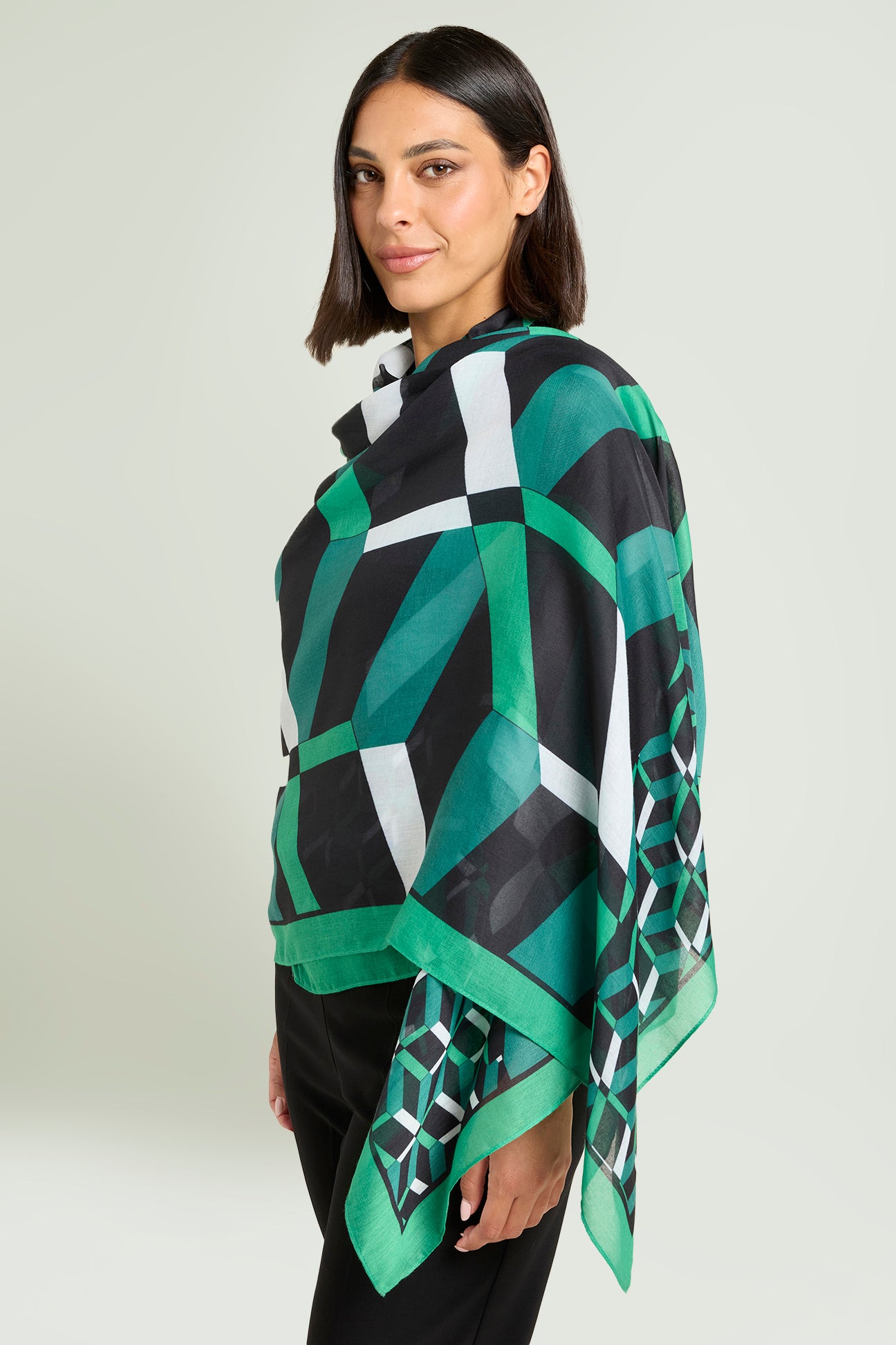 SCIARPA FOULARD STAMPATA