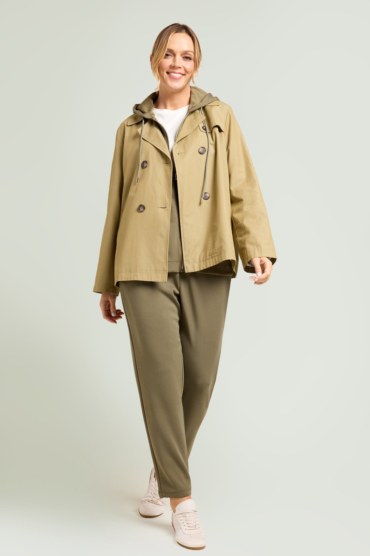 FELPA IN JERSEY SCUBA CON CAPPUCCIO