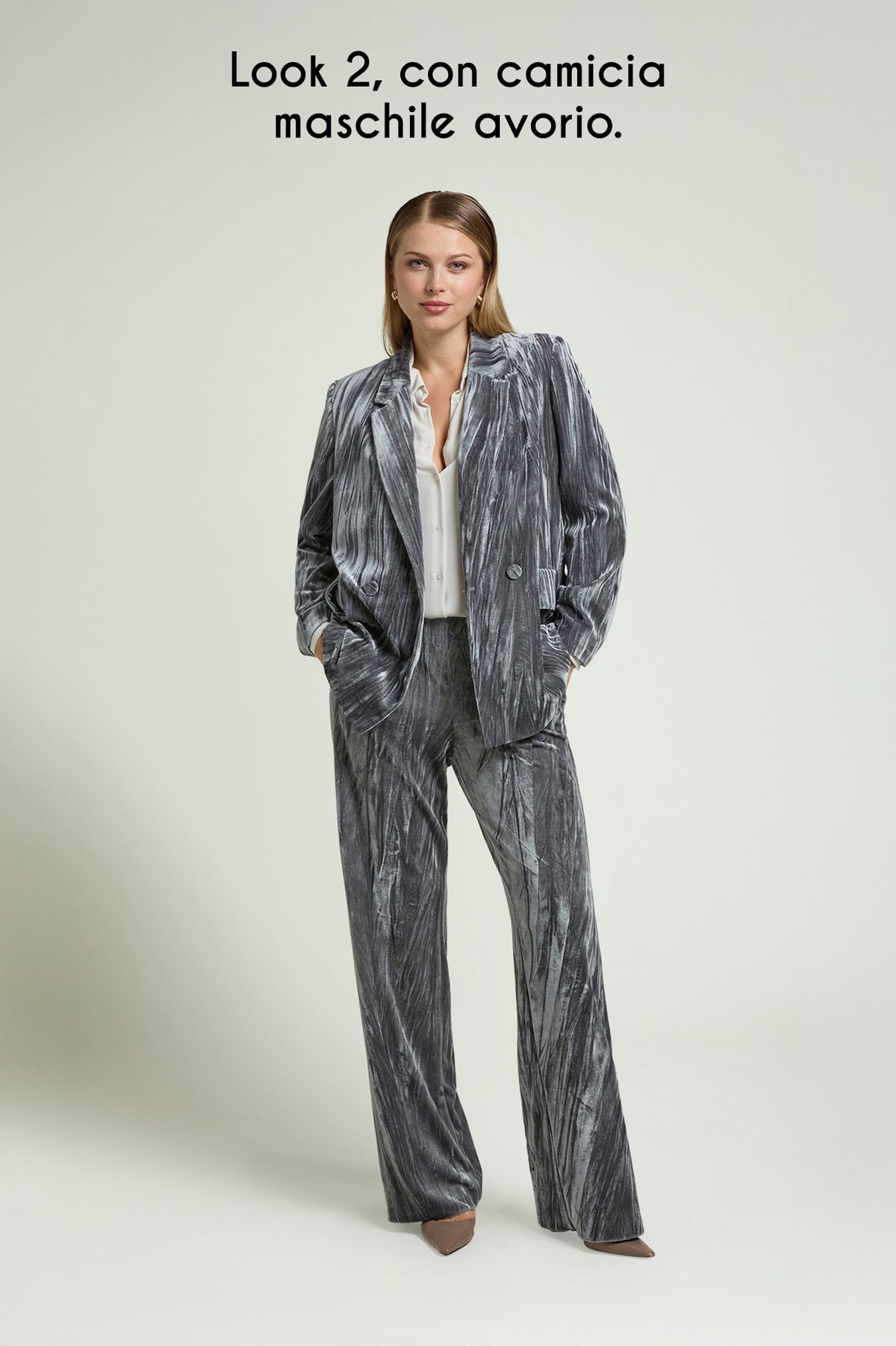 BLAZER IN VELLUTO FROISSE'