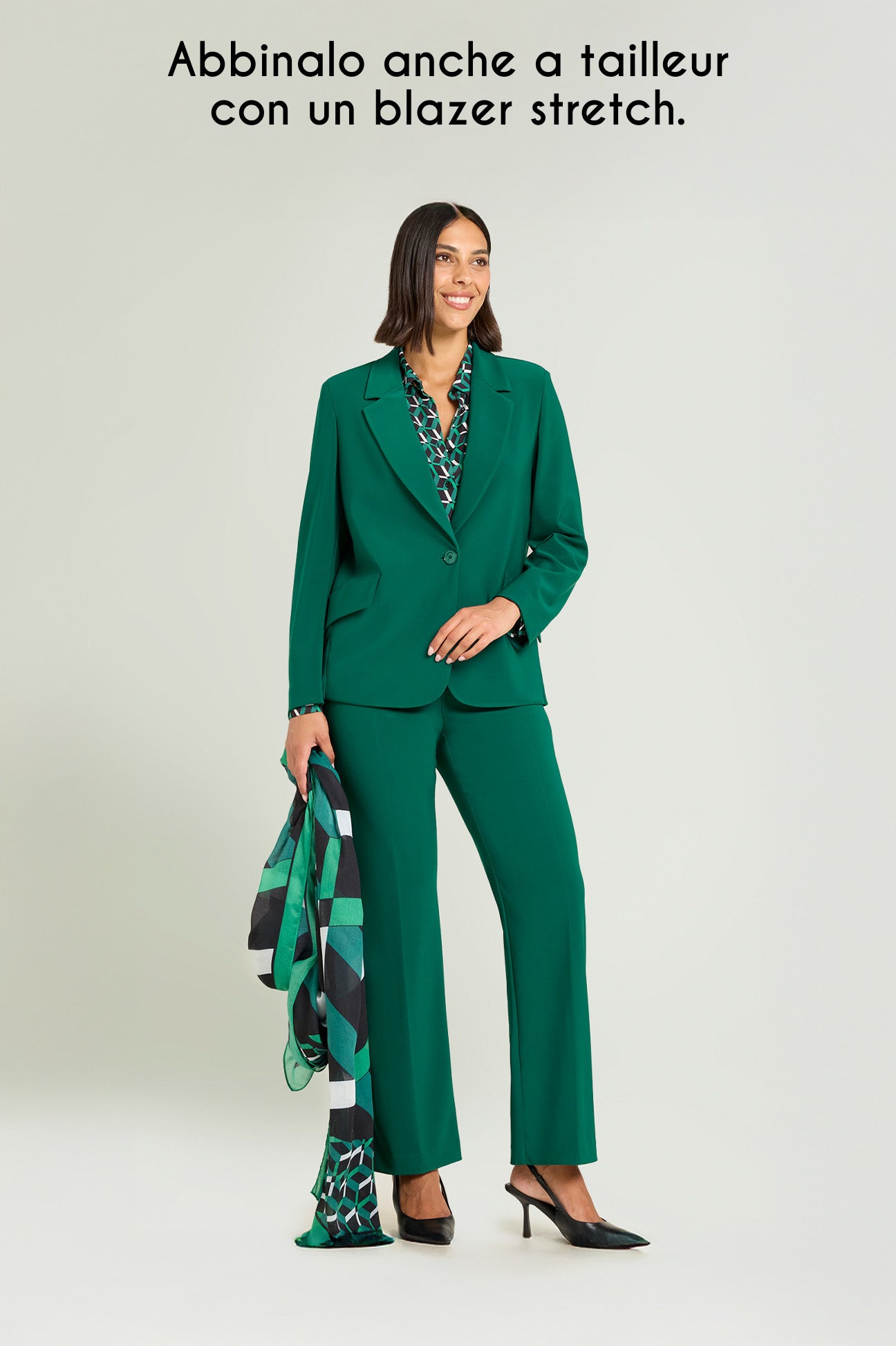 PANTALONI PULL-ON DRITTO IN COMPATTO STRETCH