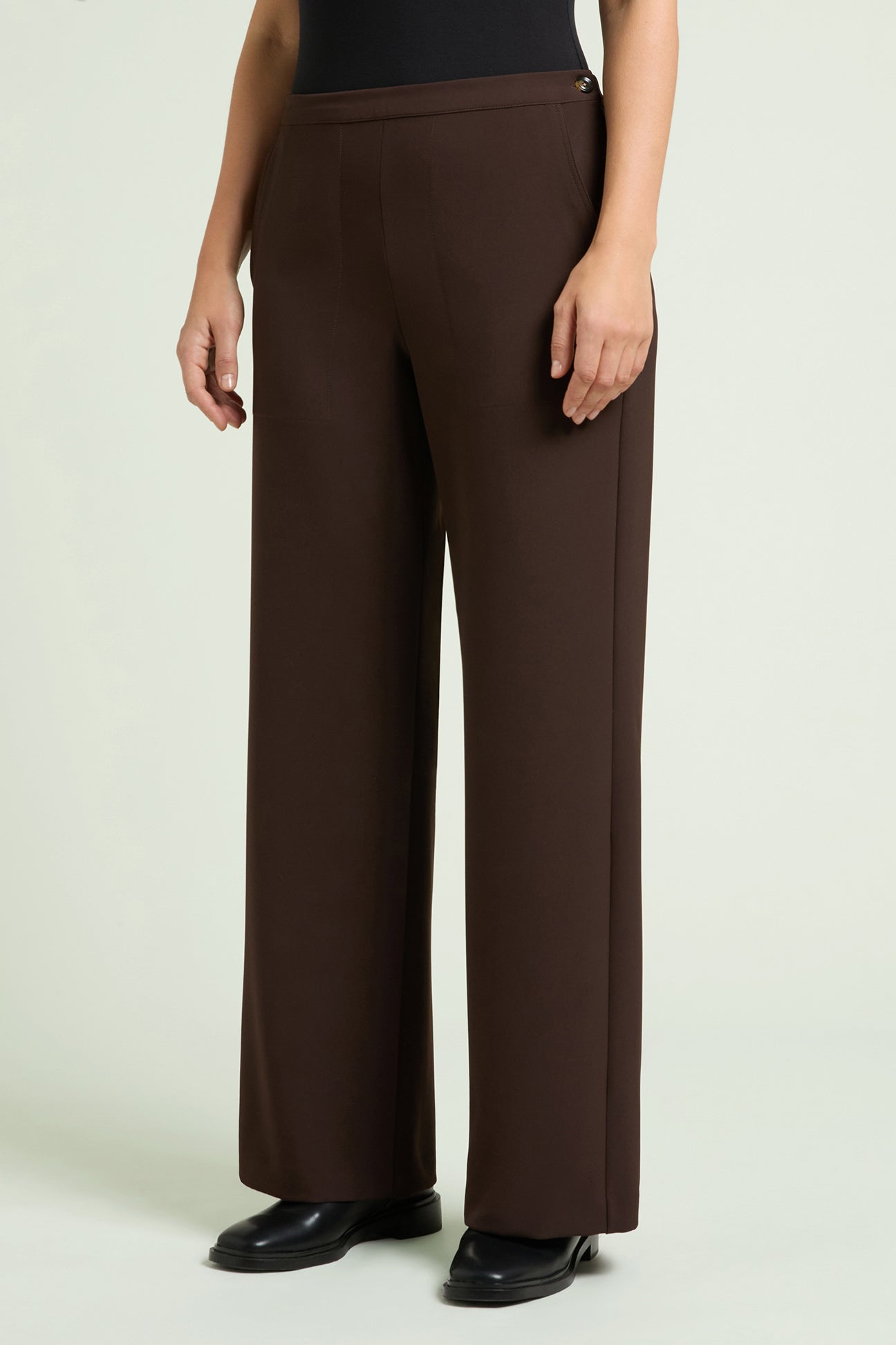 PANTALONI AMPI IN CADY