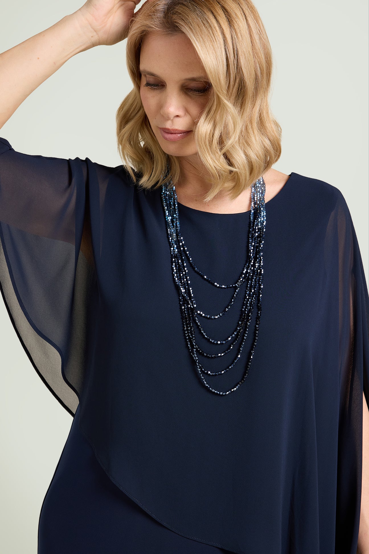 ABITO IN GEORGETTE E JERSEY