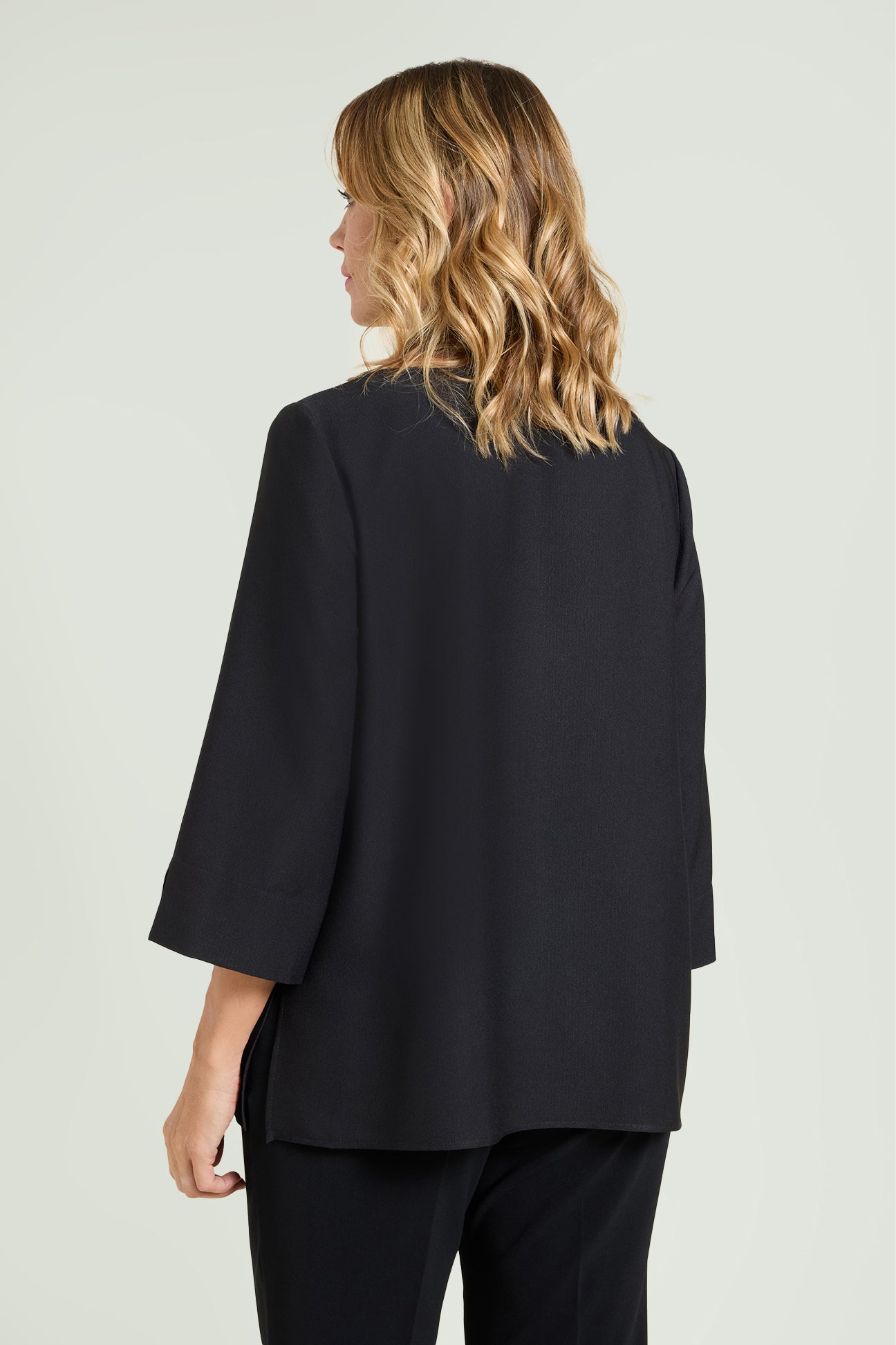 BLUSA CON STAMPA PIAZZATA