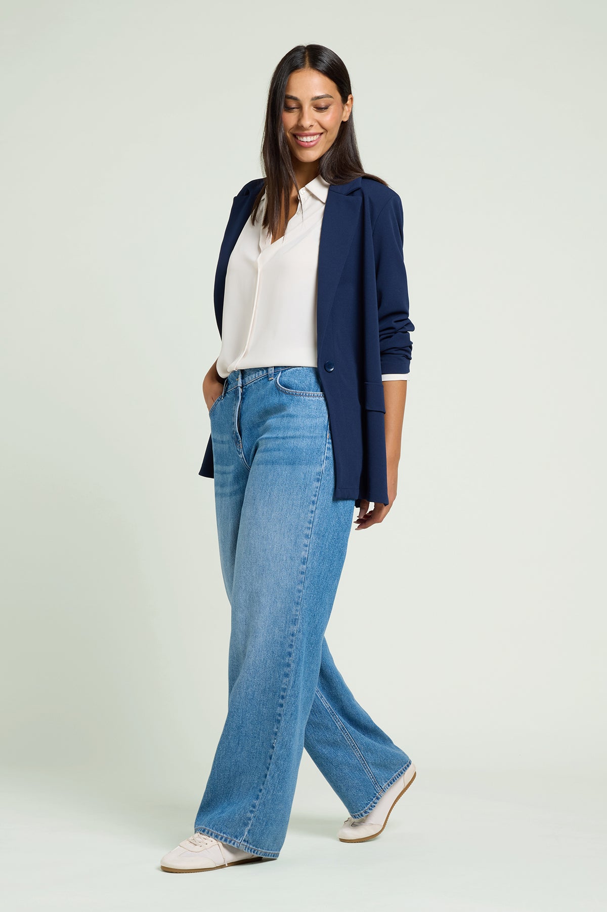 GIACCA INFORMALE IN SCUBA TWILL