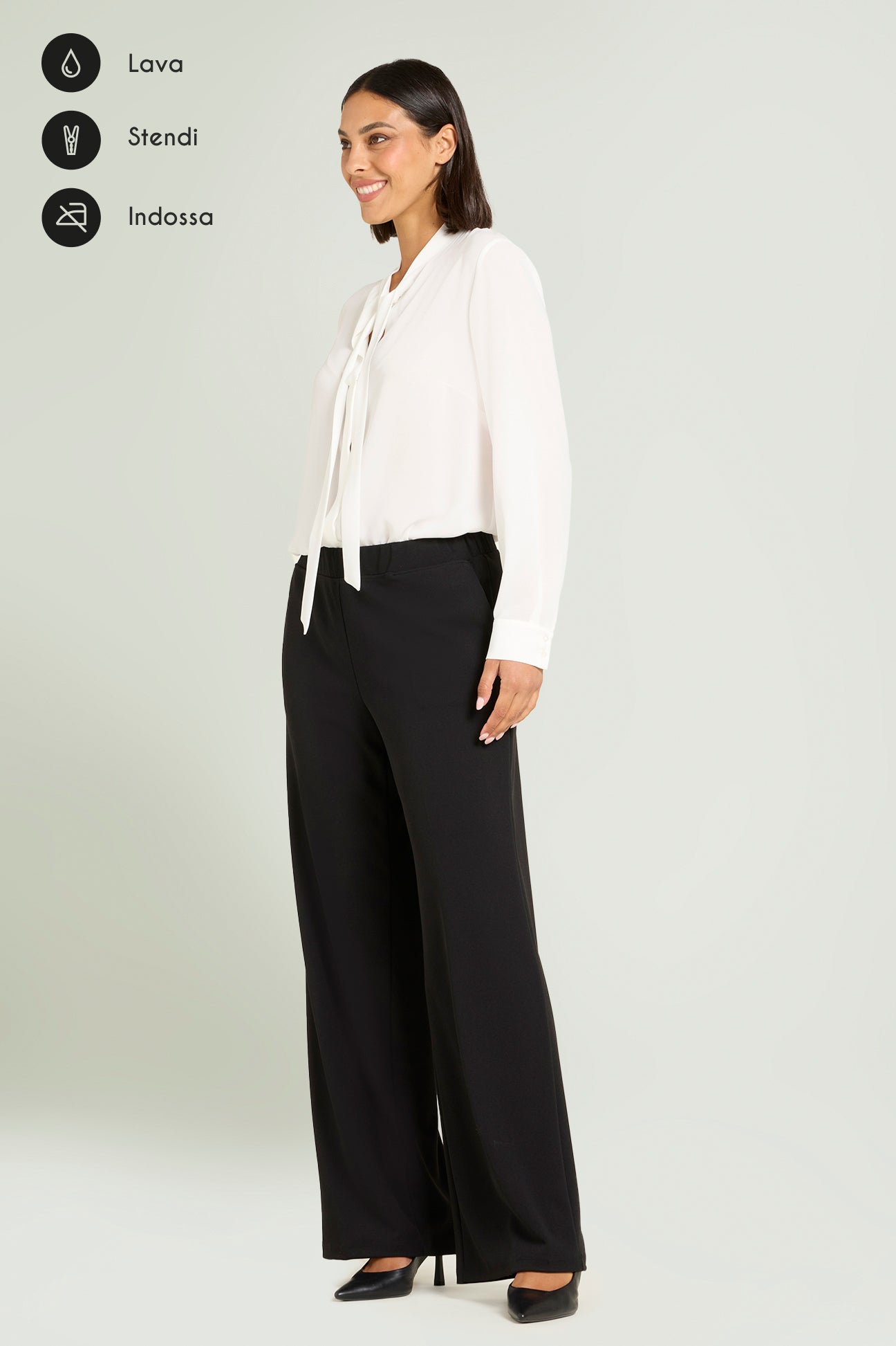 PANTALONI PULL-ON AMPI IN SCUBA CREPE