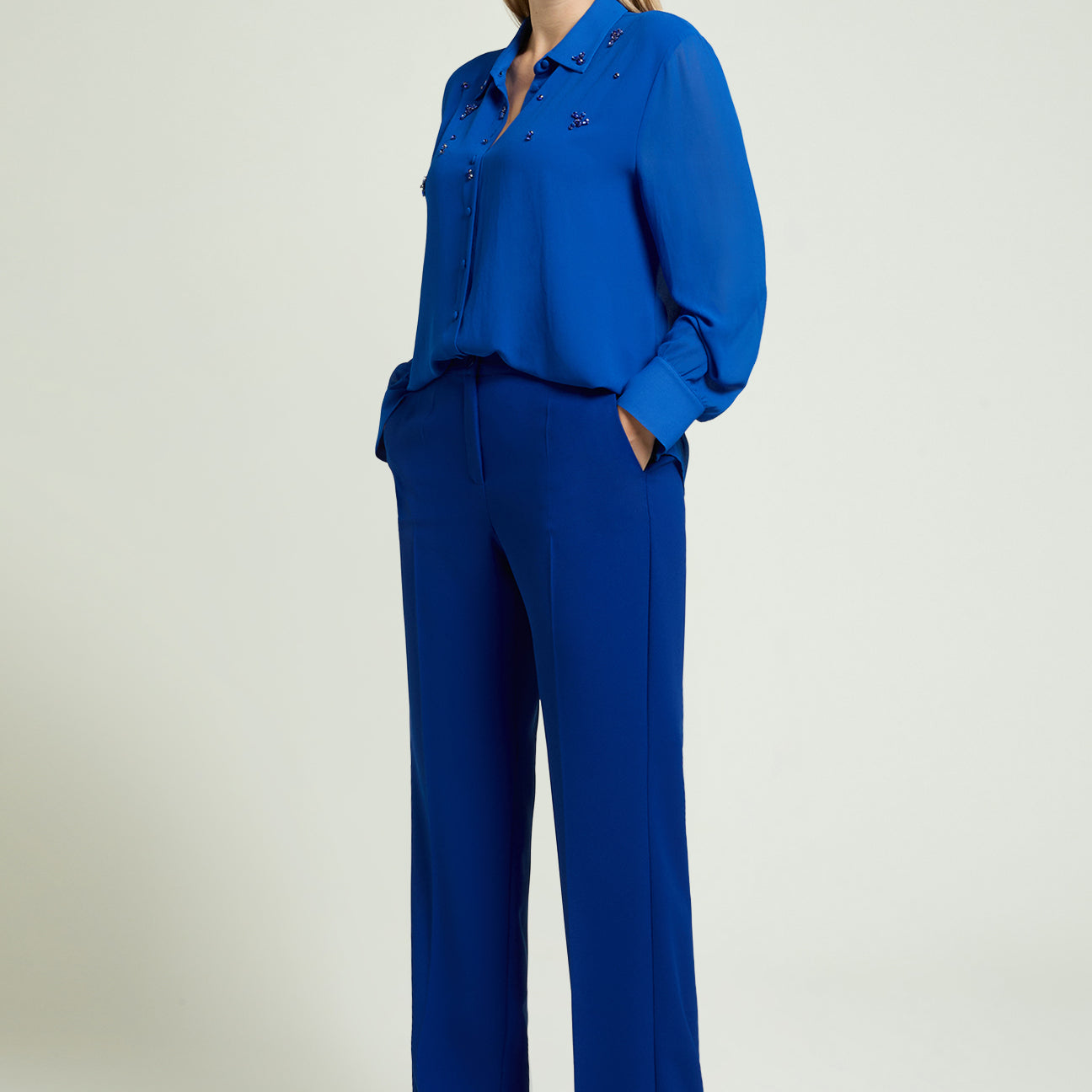 PANTALONI AMPI IN CREPE