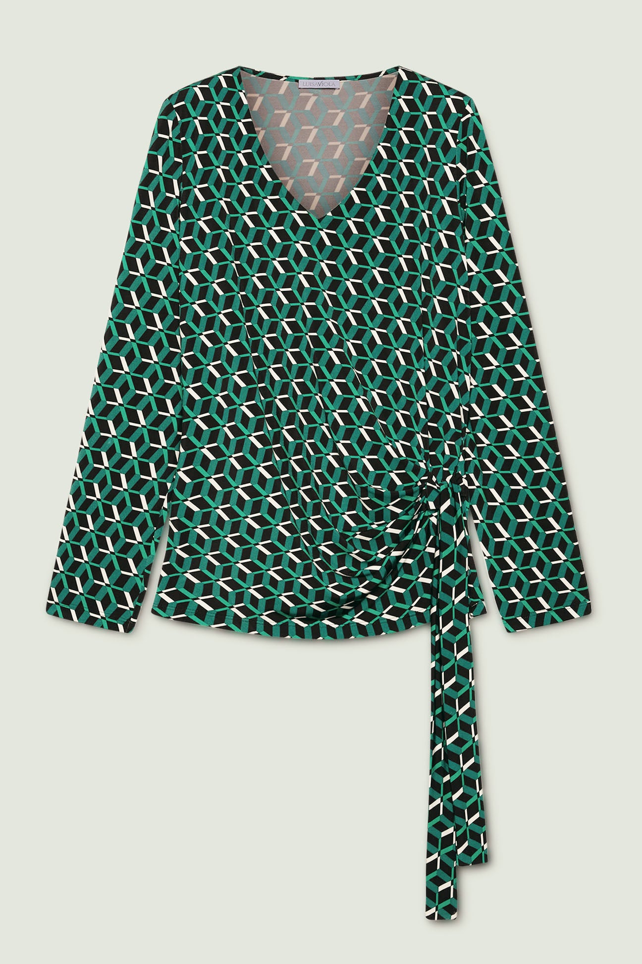 BLUSA STAMPATA IN JERSEY