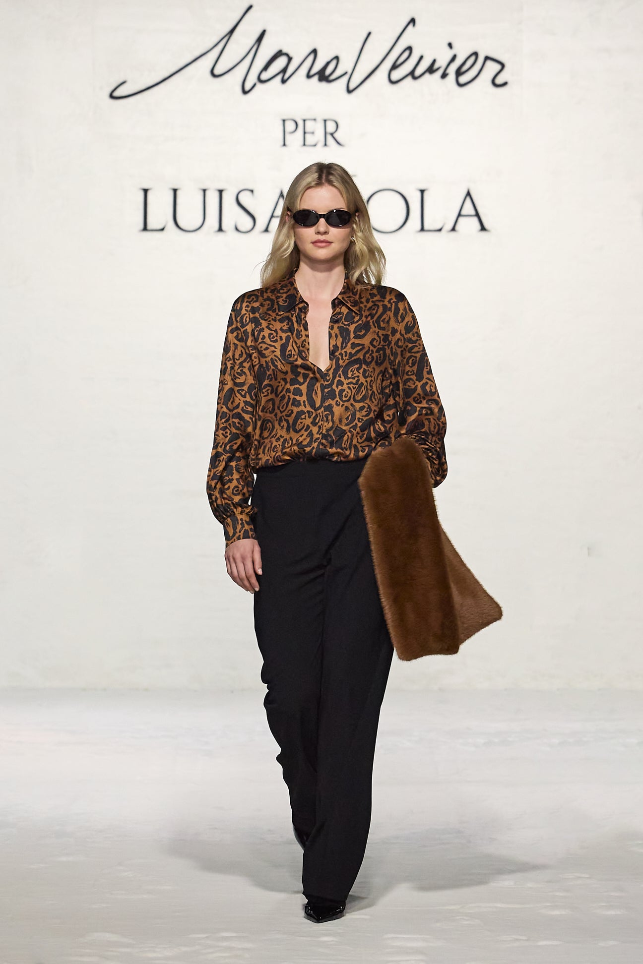 CAMICIA ANIMALIER IN SATIN