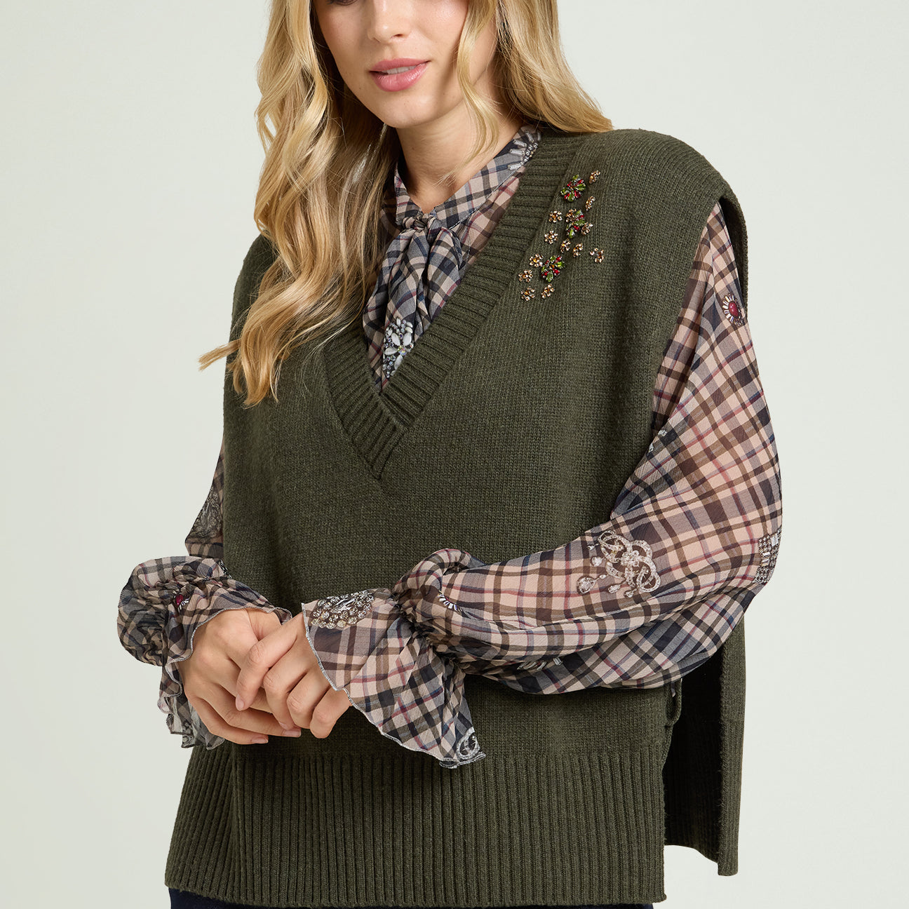 GILET RICAMATO