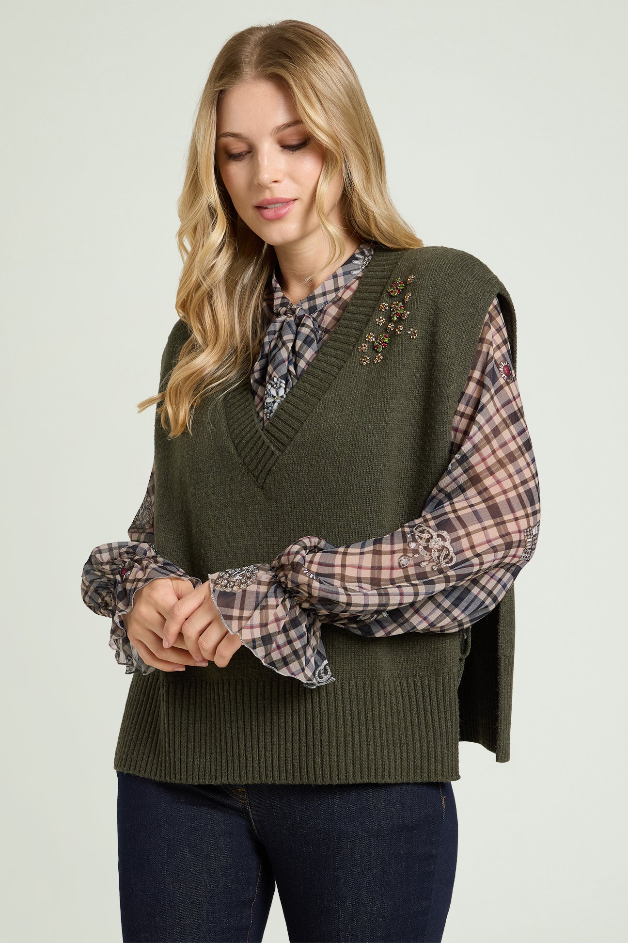 GILET RICAMATO