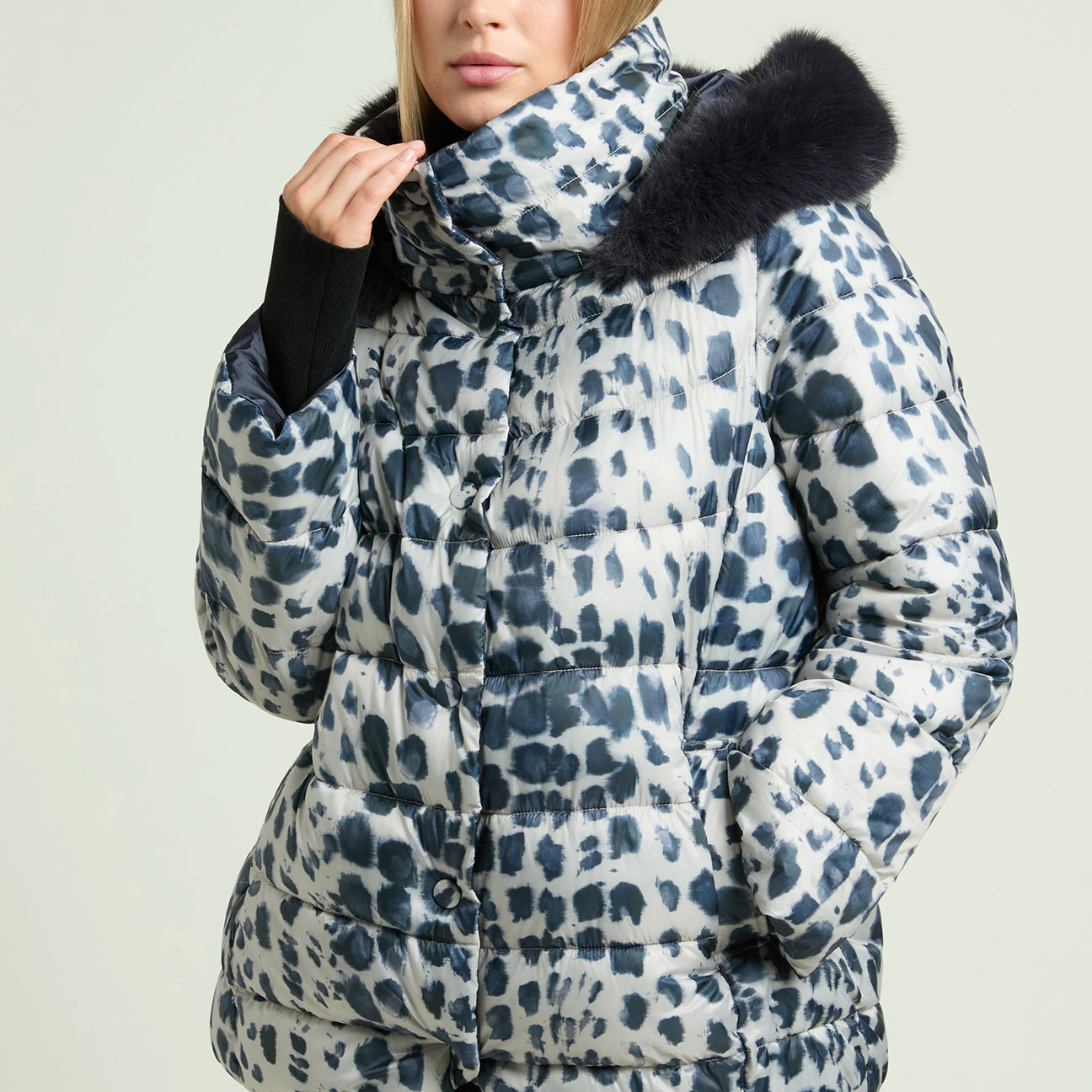 PIUMINO REVERSIBILE CON STAMPA ANIMALIER