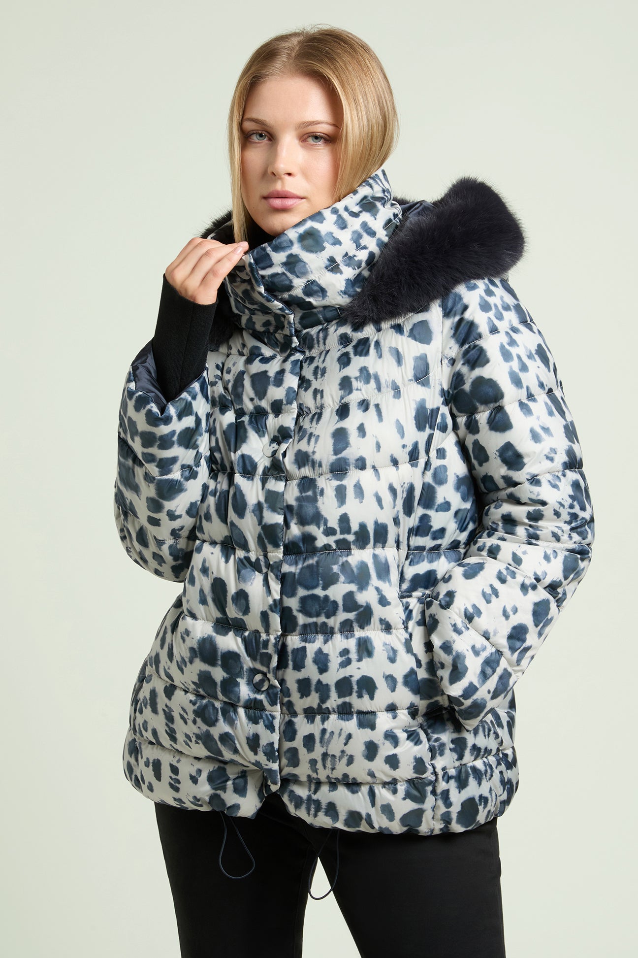 PIUMINO REVERSIBILE CON STAMPA ANIMALIER