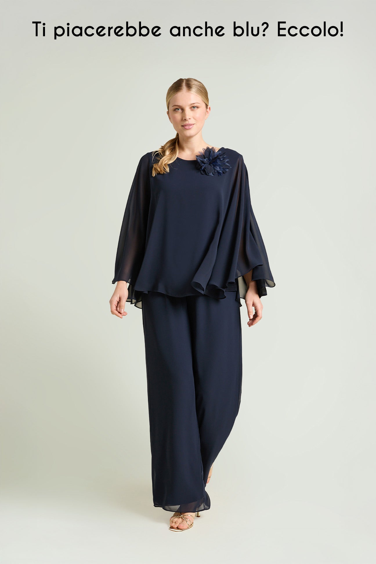 BLUSA E PANTALONE IN GEORGETTE