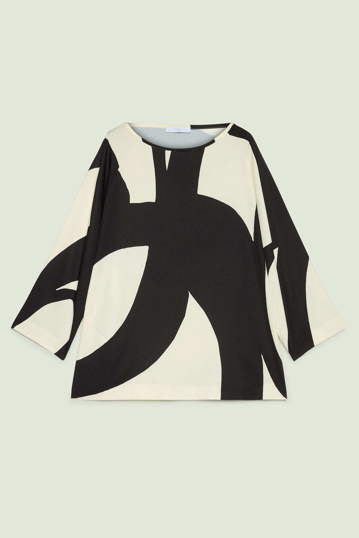 BLUSA IN SABLE' STAMPATO