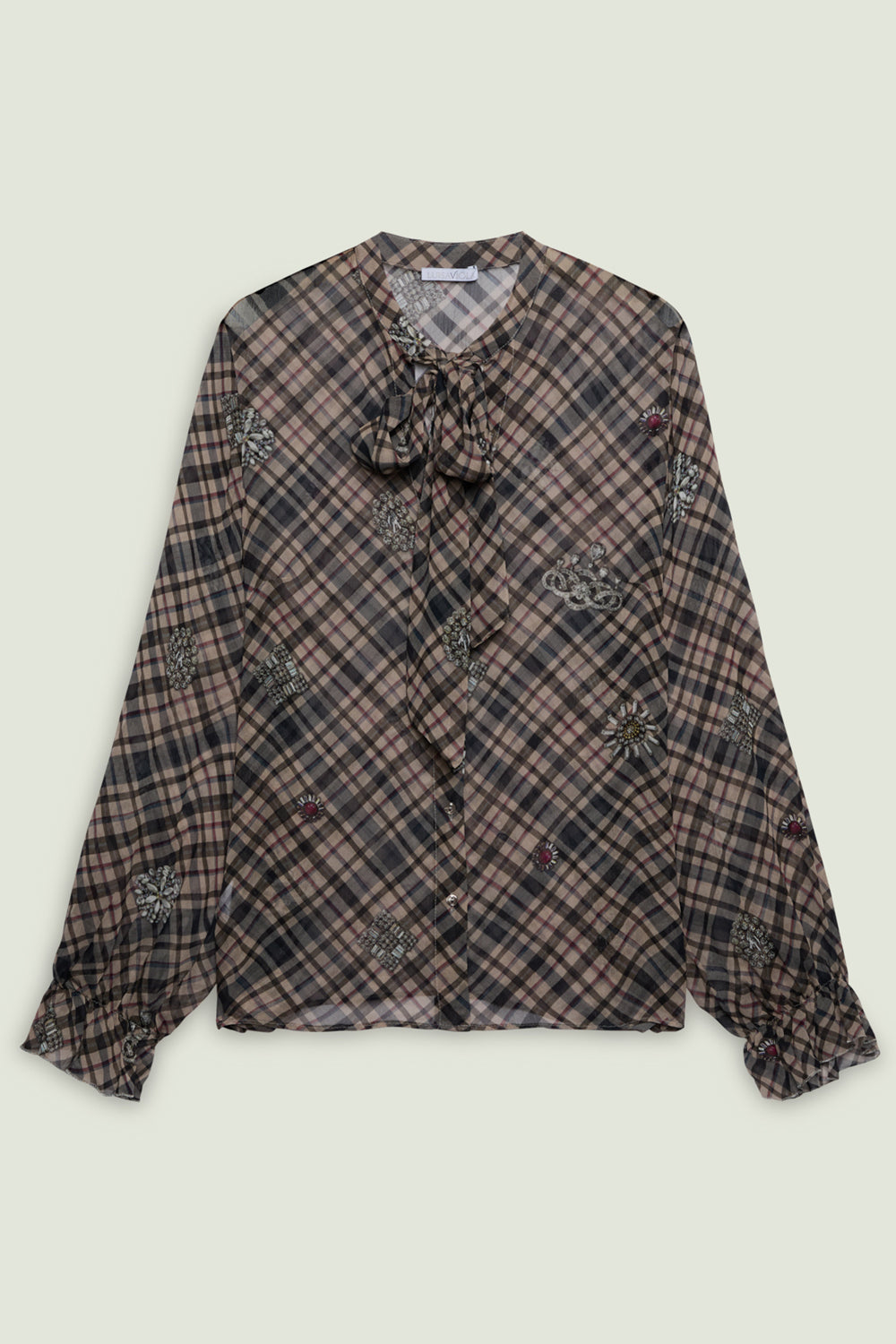 CAMICIA IN CREPON STAMPATO