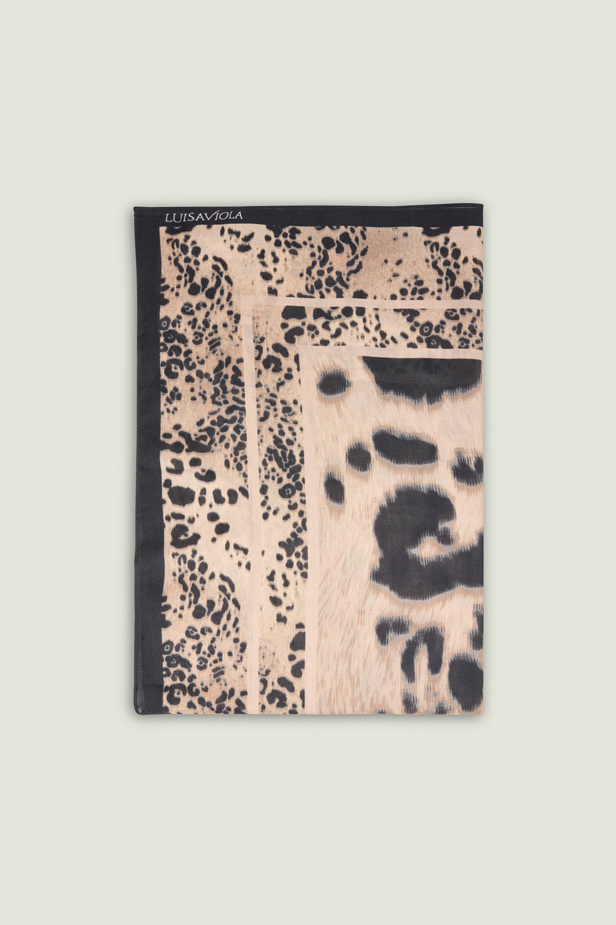 SCIARPA-FOULARD CON STAMPA ANIMALIER