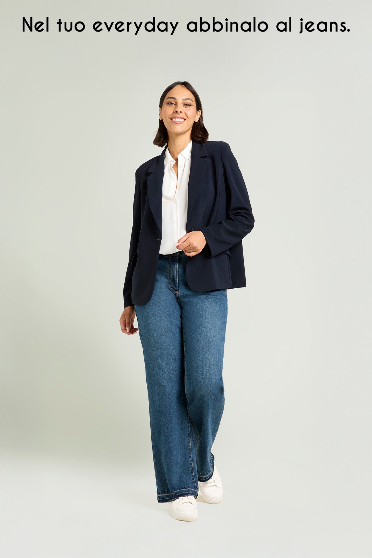 BLAZER IN COMPATTO STRETCH