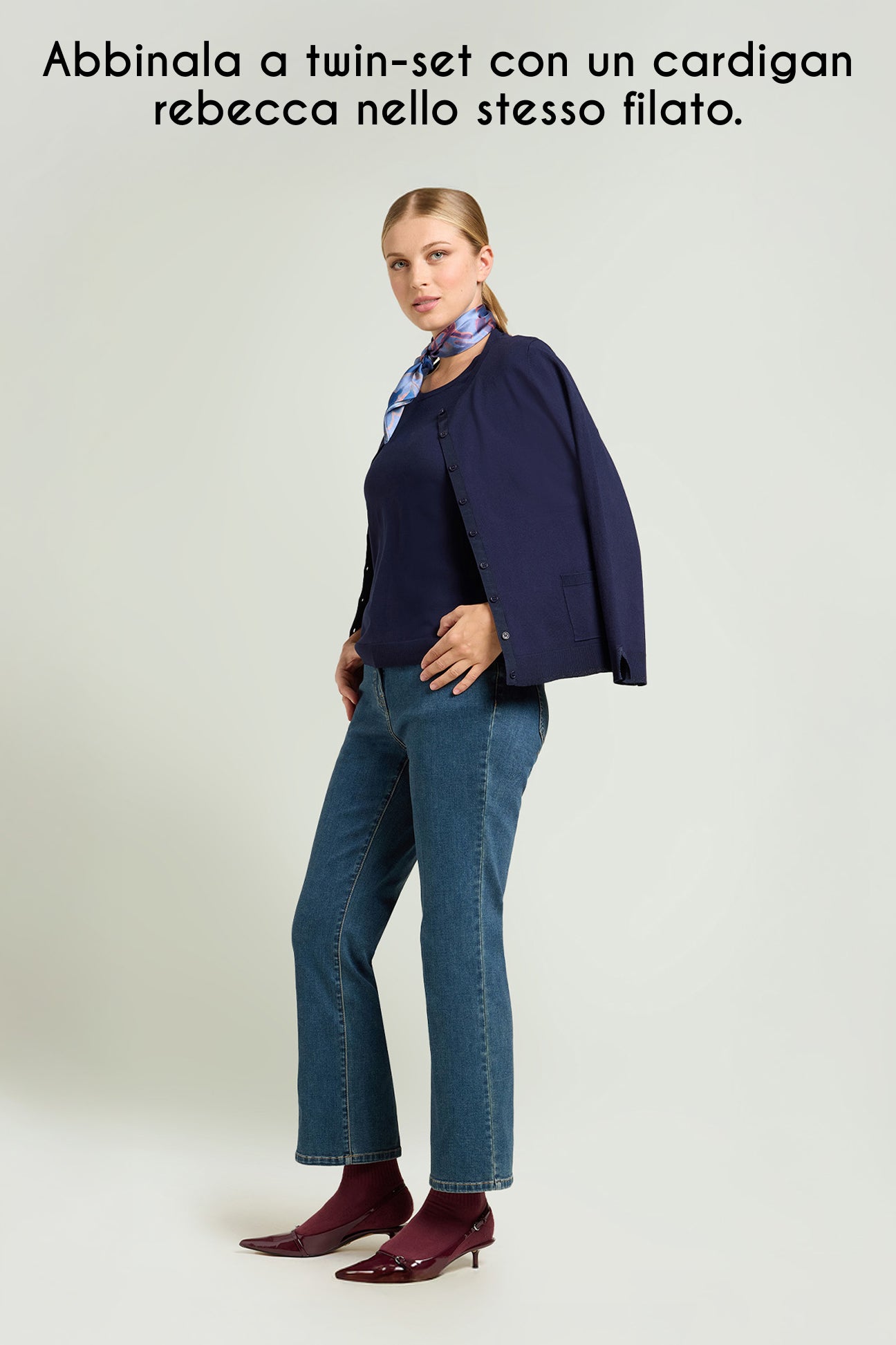 CARDIGAN REBECCA IN VISCOSA COMFORT