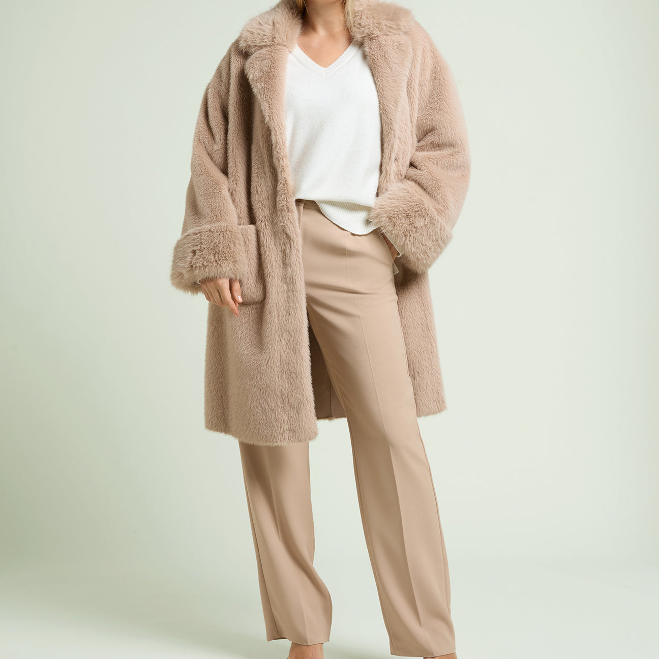 PANTALONI AMPI IN CREPE