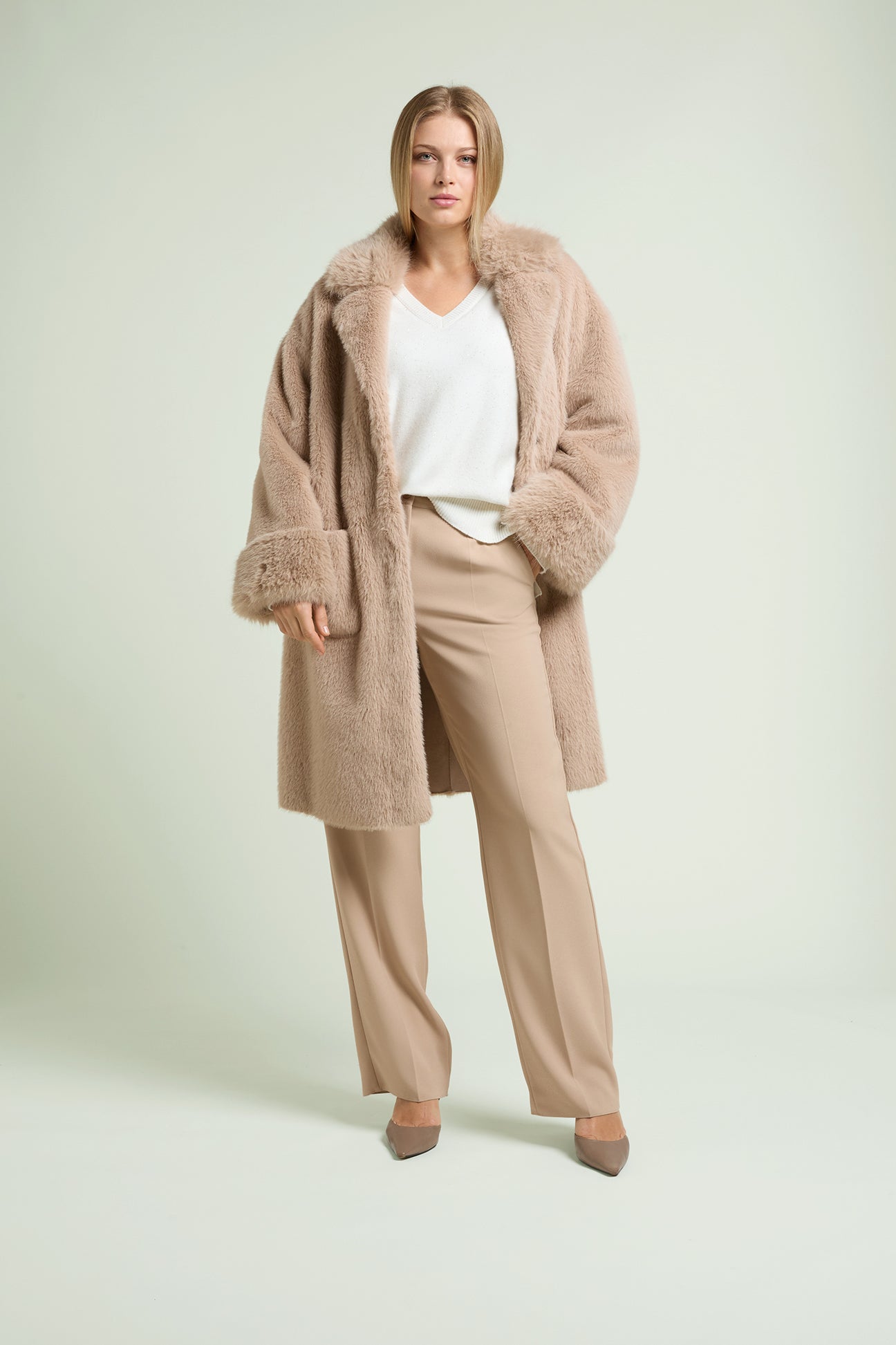 PANTALONI AMPI IN CREPE