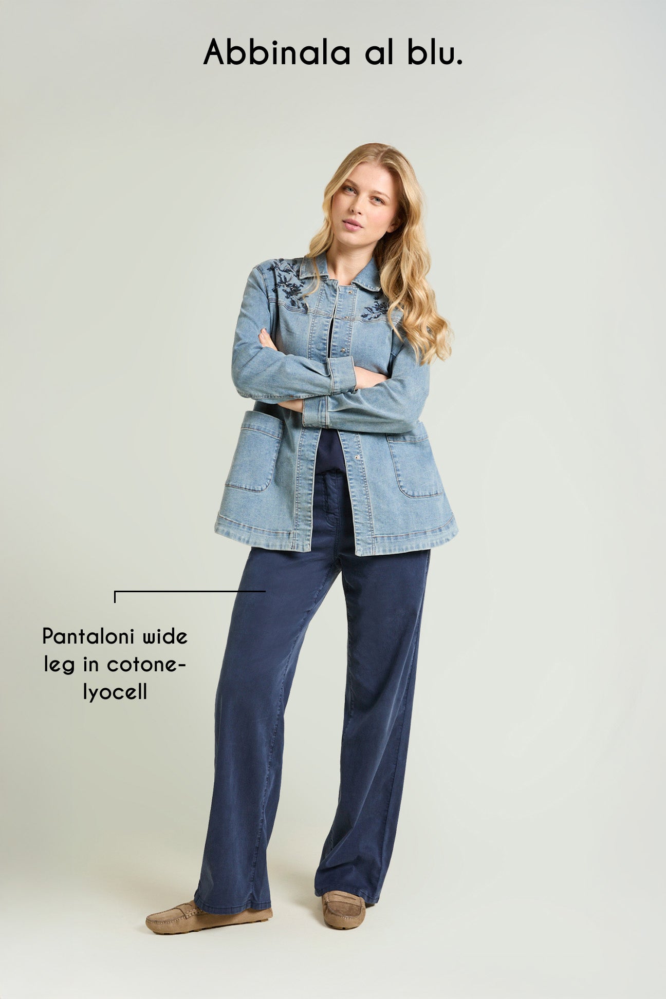 GIACCA IN DENIM RICAMATA