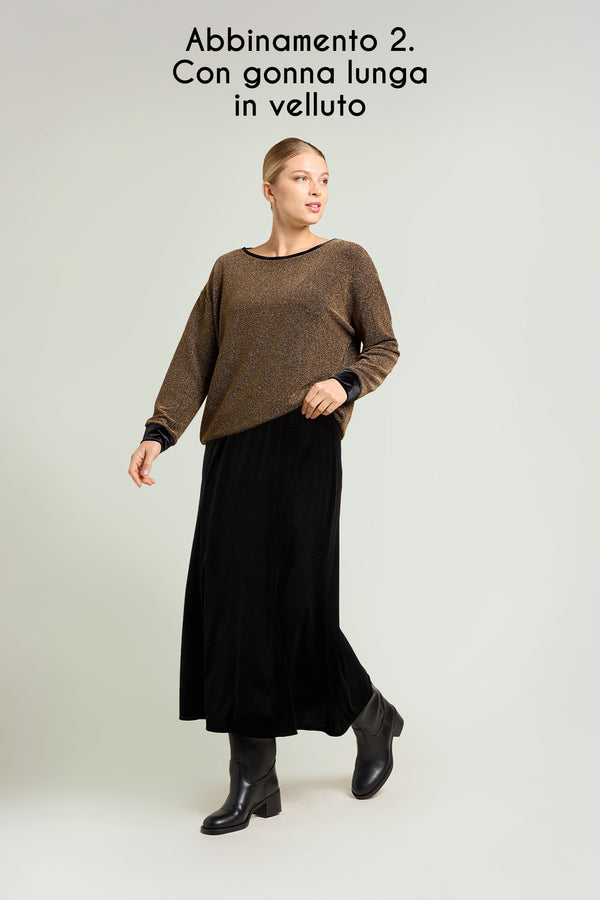 Jupe Droite Femme LUISA VIOLA Taille 52/54 - Noire - Occasion Très Bon État - Coupe Classique