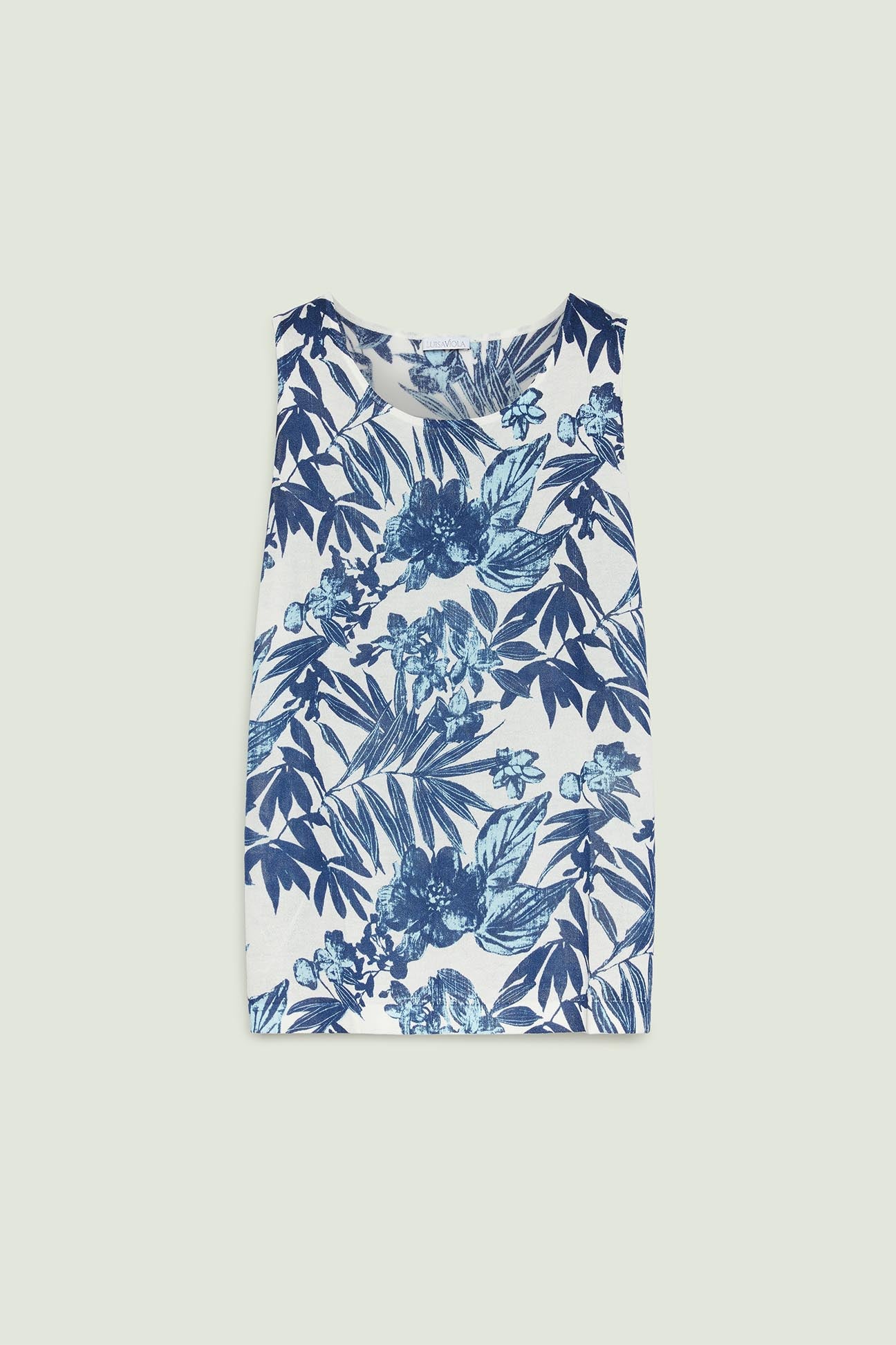 TOP STAMPATO IN TRICOT