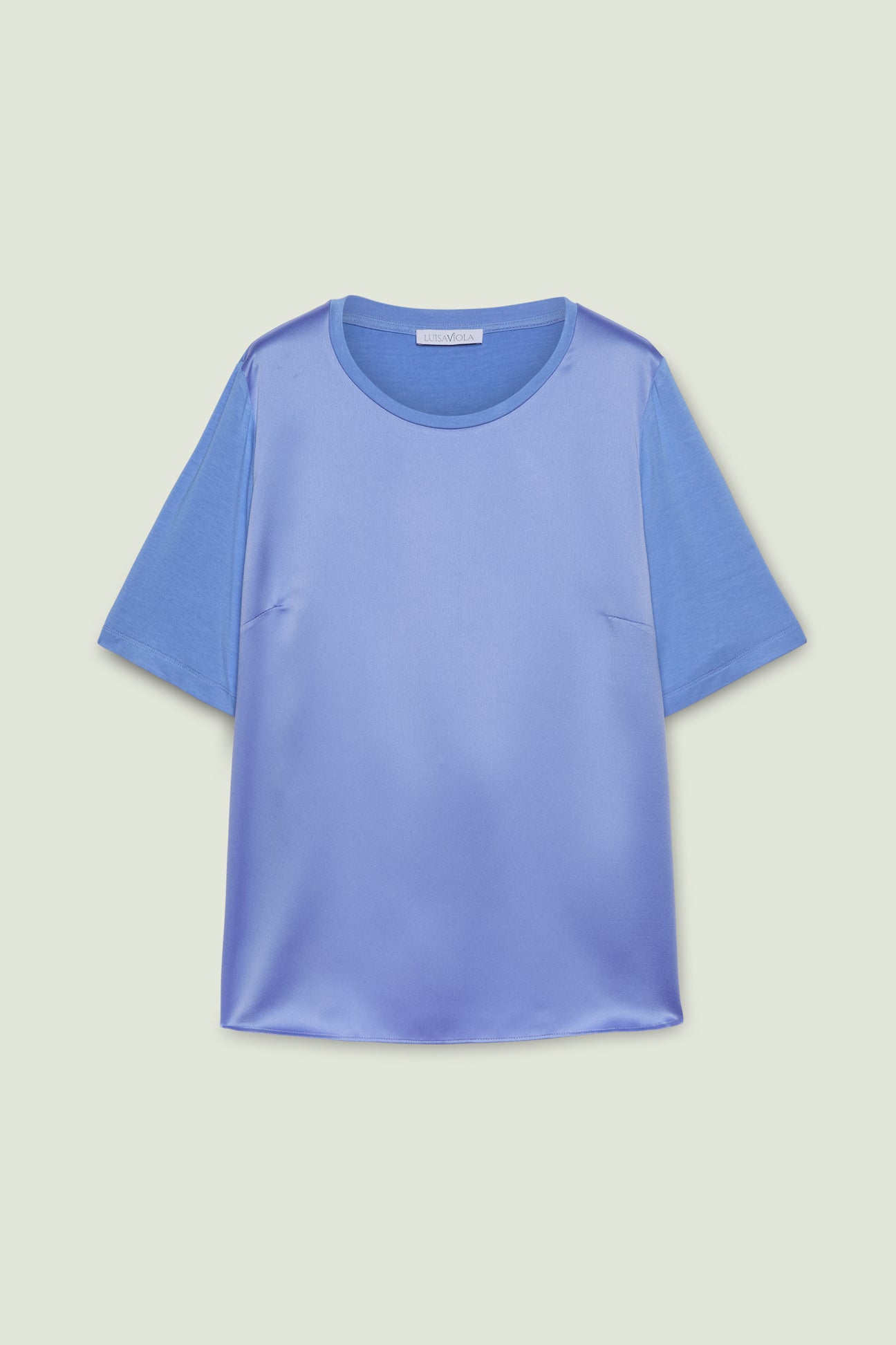 T-SHIRT IN RASO E JERSEY