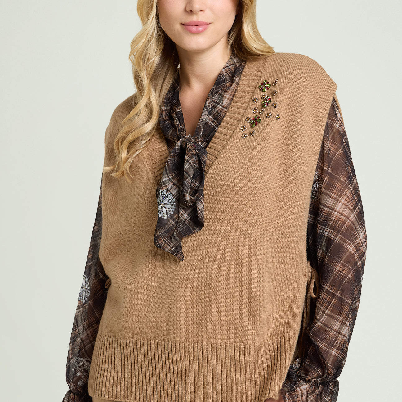 GILET RICAMATO