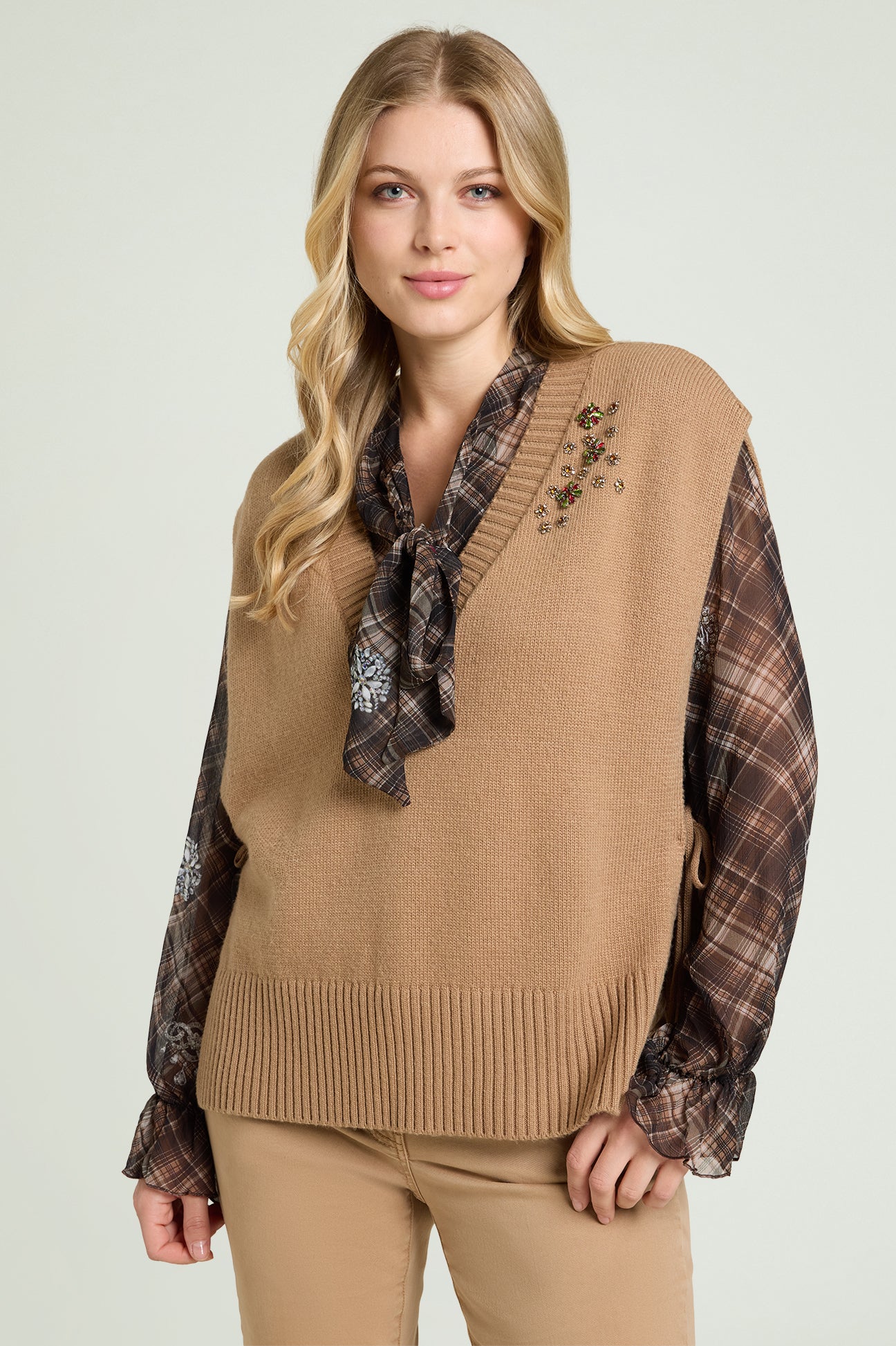 GILET RICAMATO