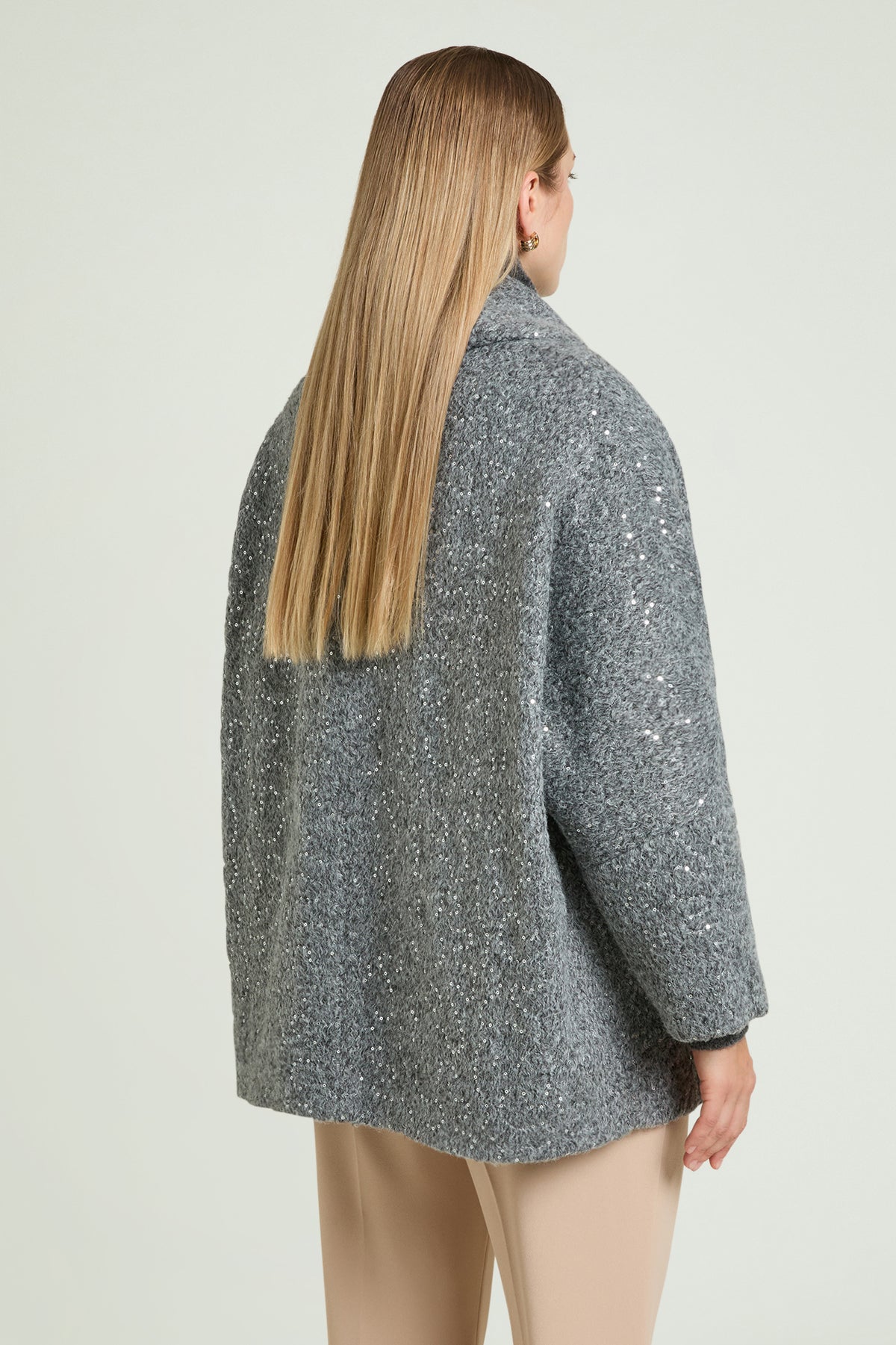 CAPPOTTO MELANGE RICAMATO