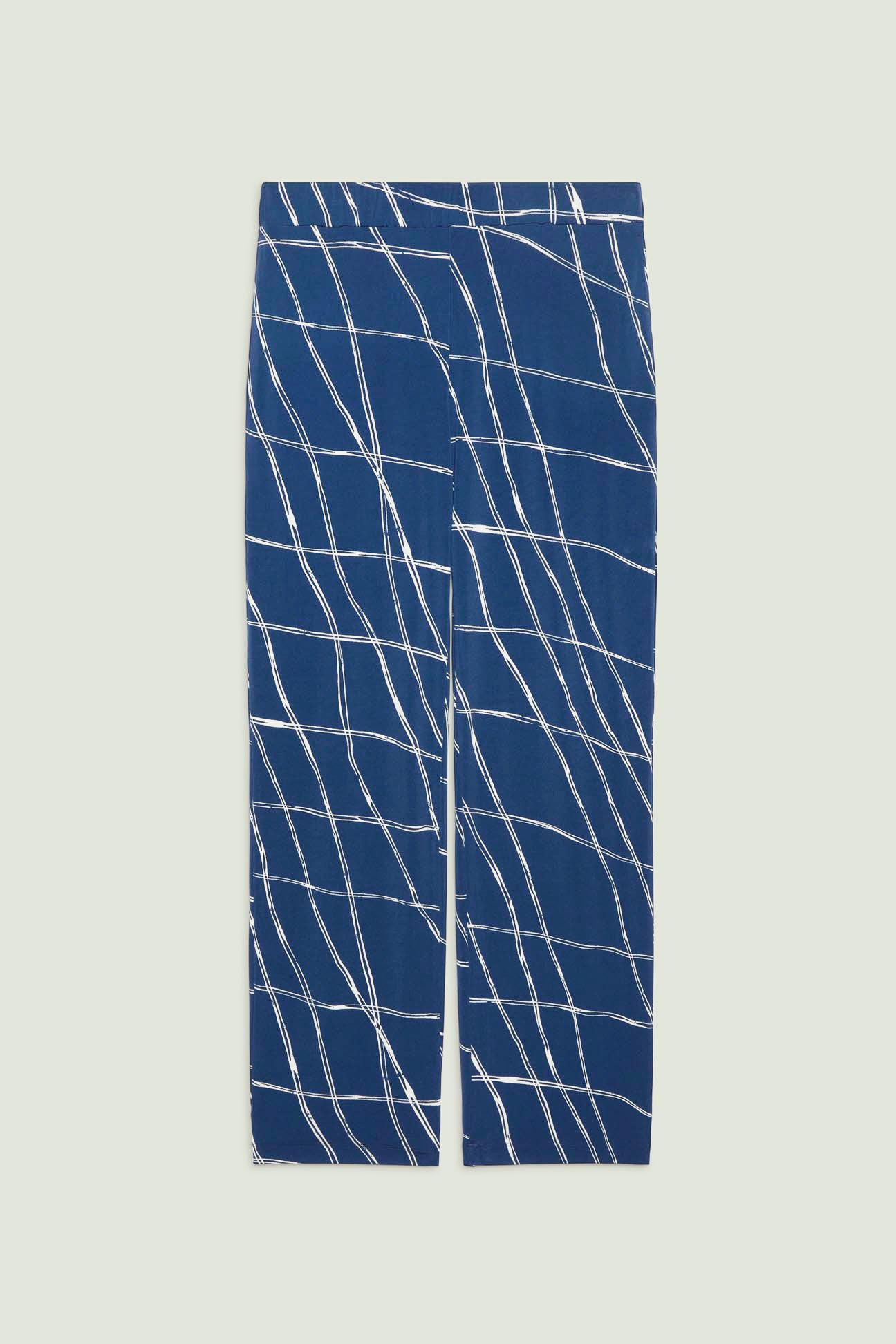 PANTALONI PULL-ON IN JERSEY STAMPATO